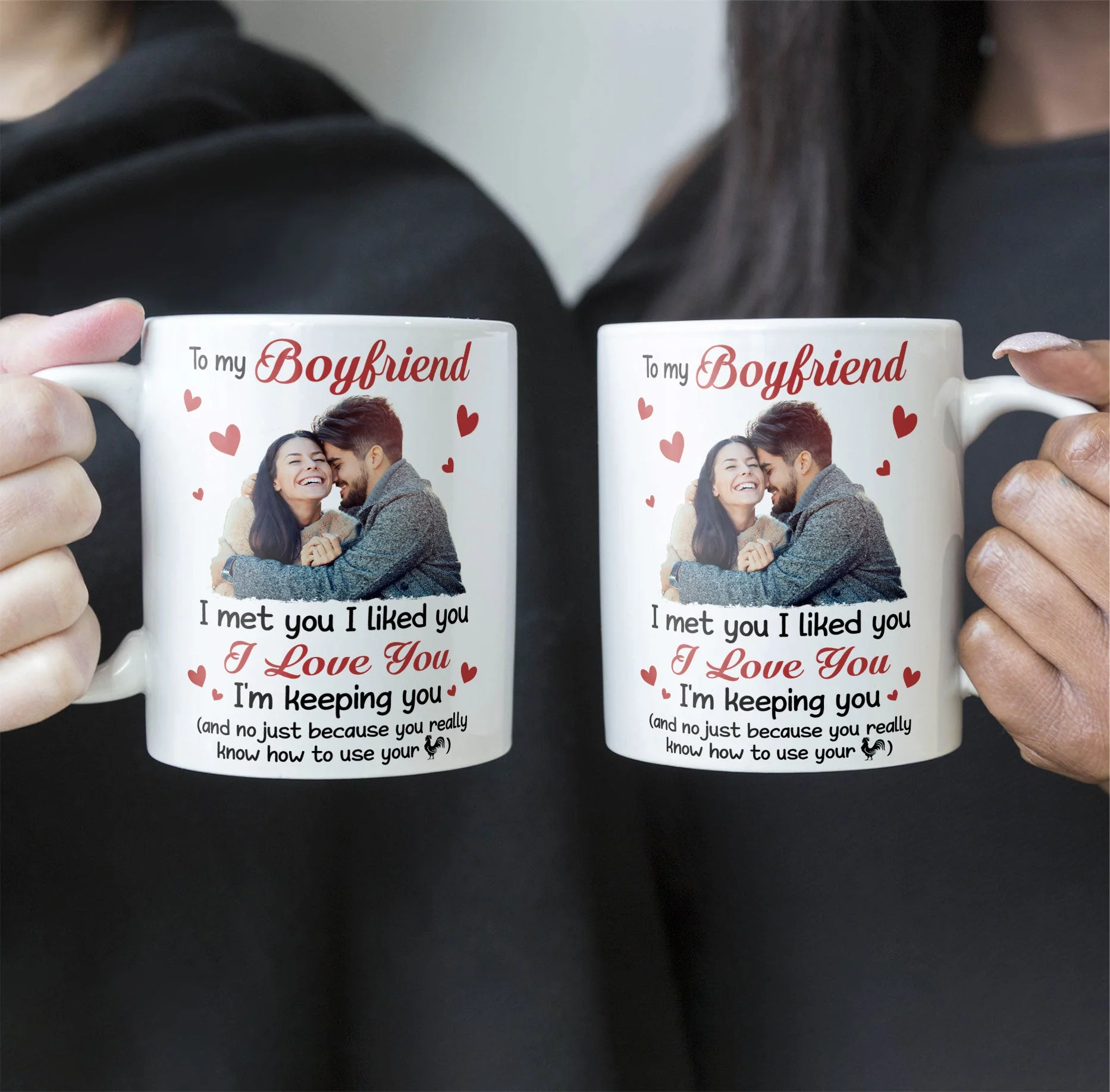 I Met You, I Liked You, I Love You - Personalized Photo Mug - Image 5