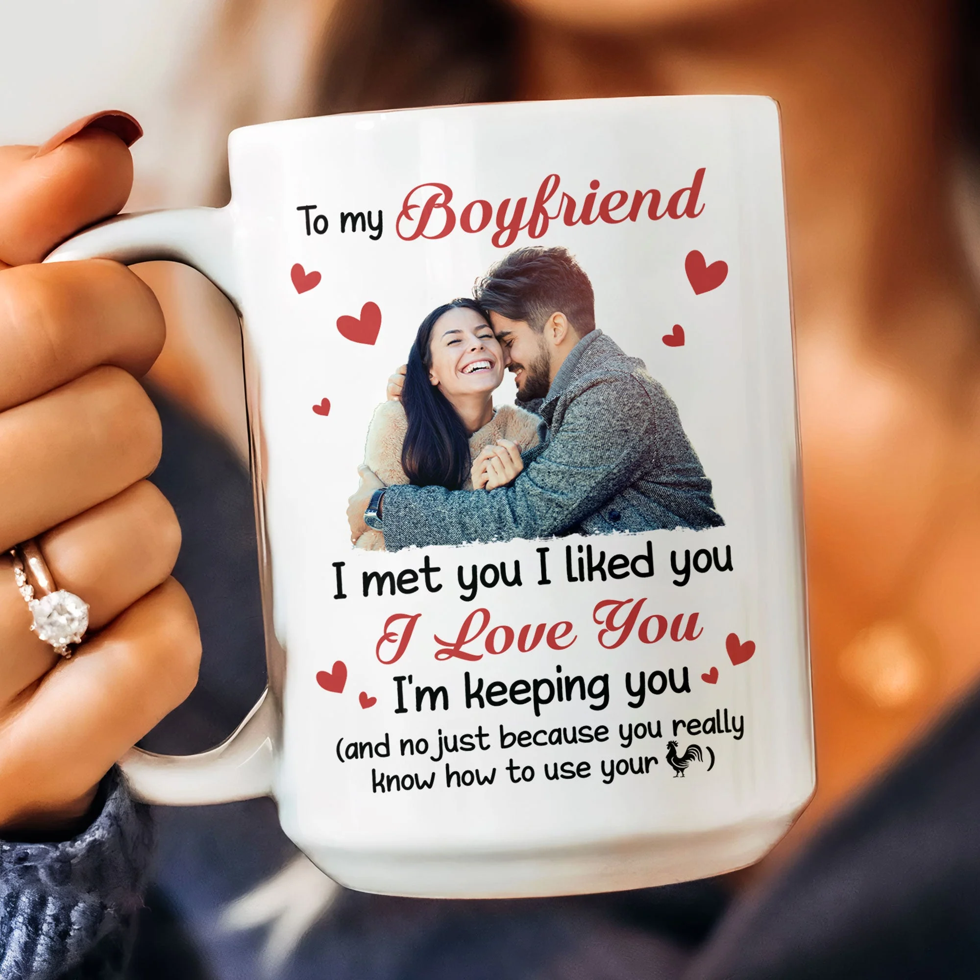 I Met You, I Liked You, I Love You - Personalized Photo Mug - Image 9