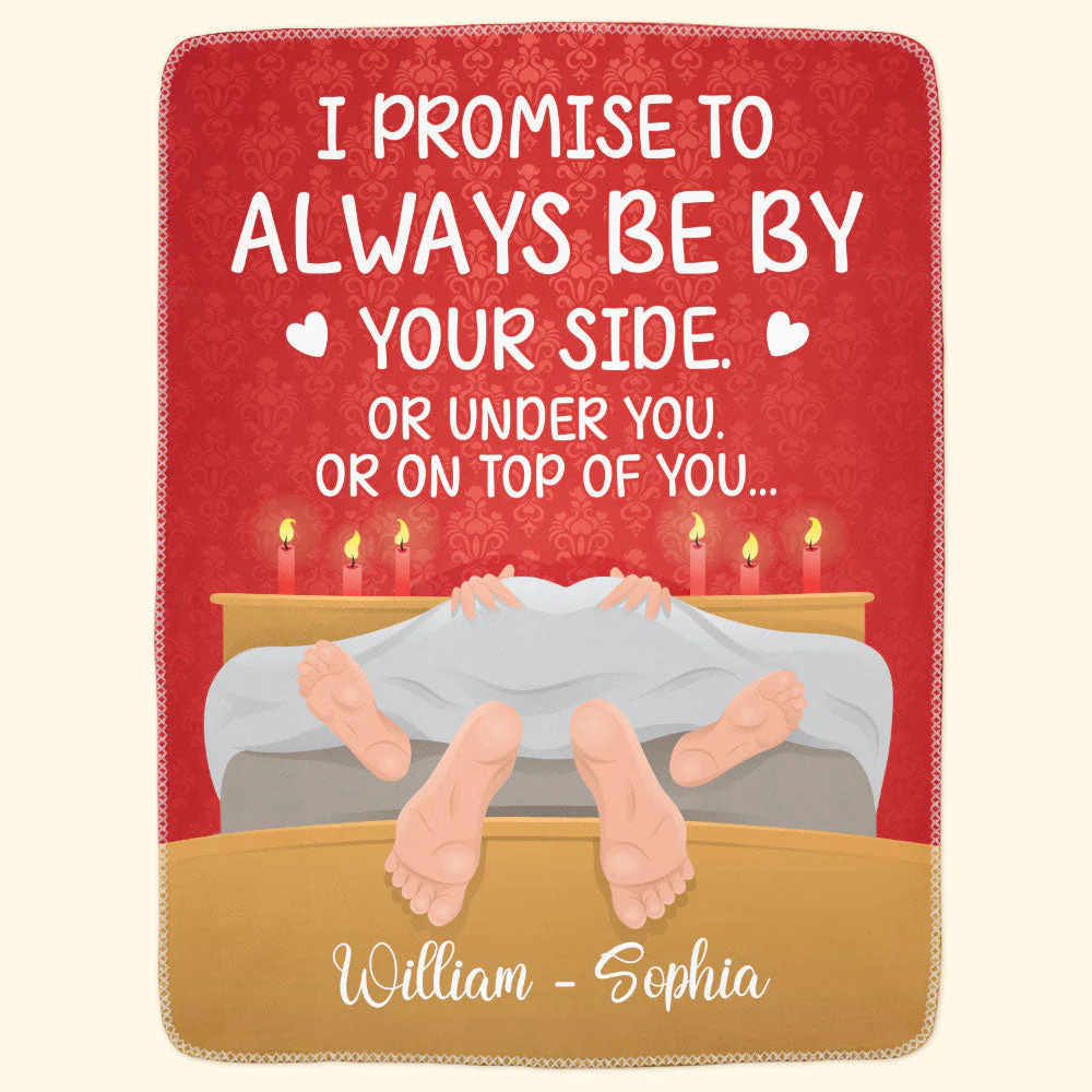 I Promise To Always Be By Your Side Couples - Personalized Blanket - Image 4