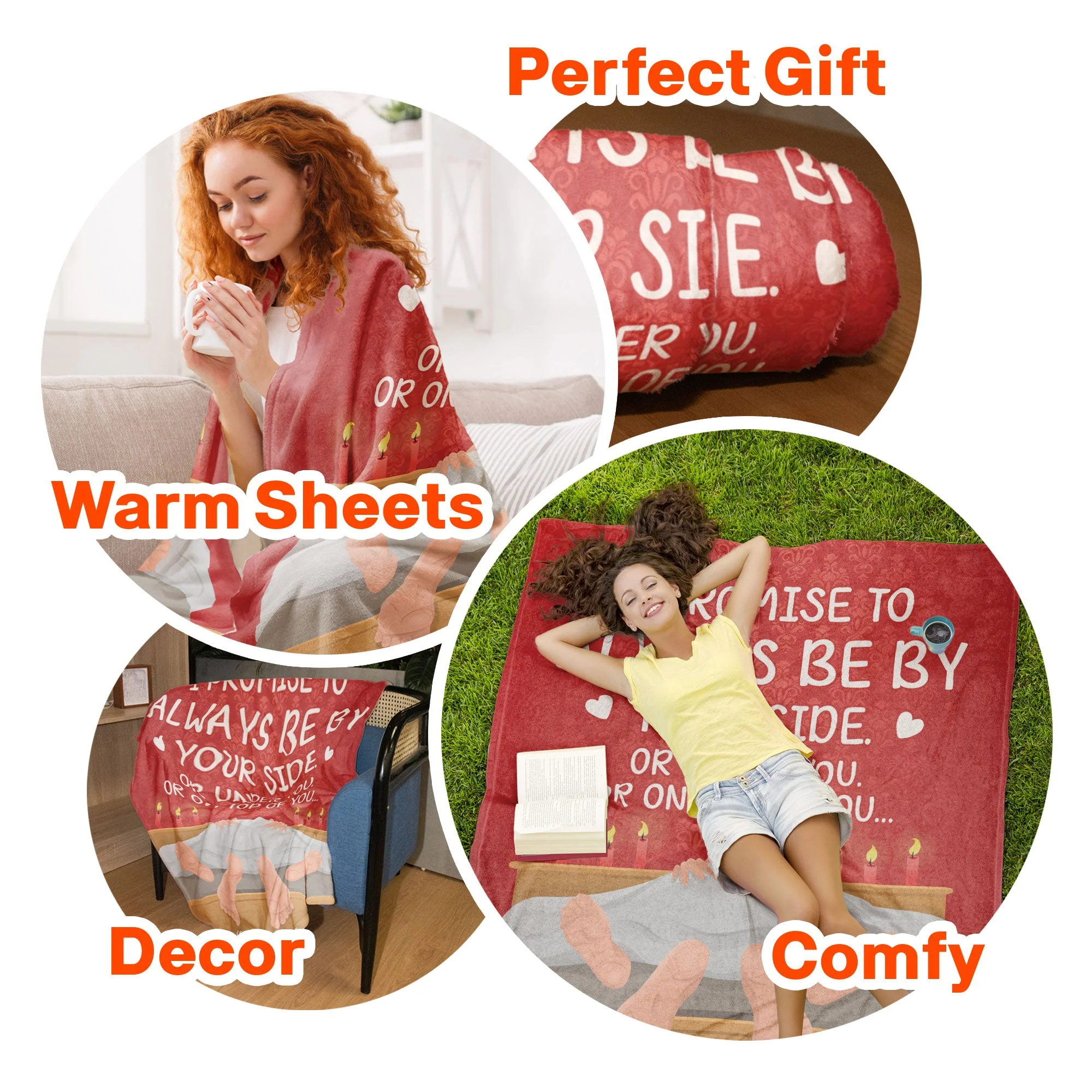 I Promise To Always Be By Your Side Couples - Personalized Blanket - Image 7
