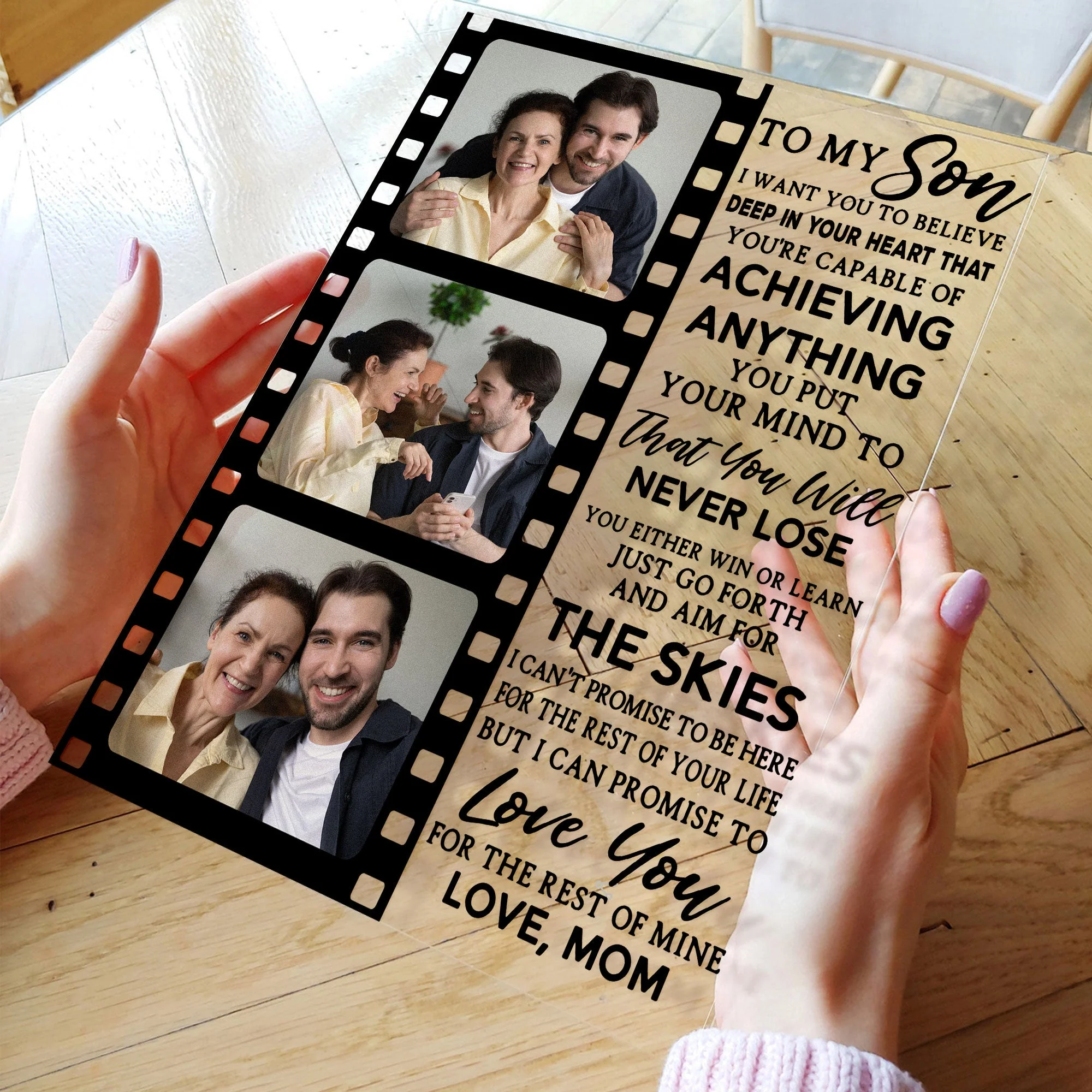 I Promise To Love You For The Rest Of Mine - Personalized Acrylic Photo Plaque - Image 2