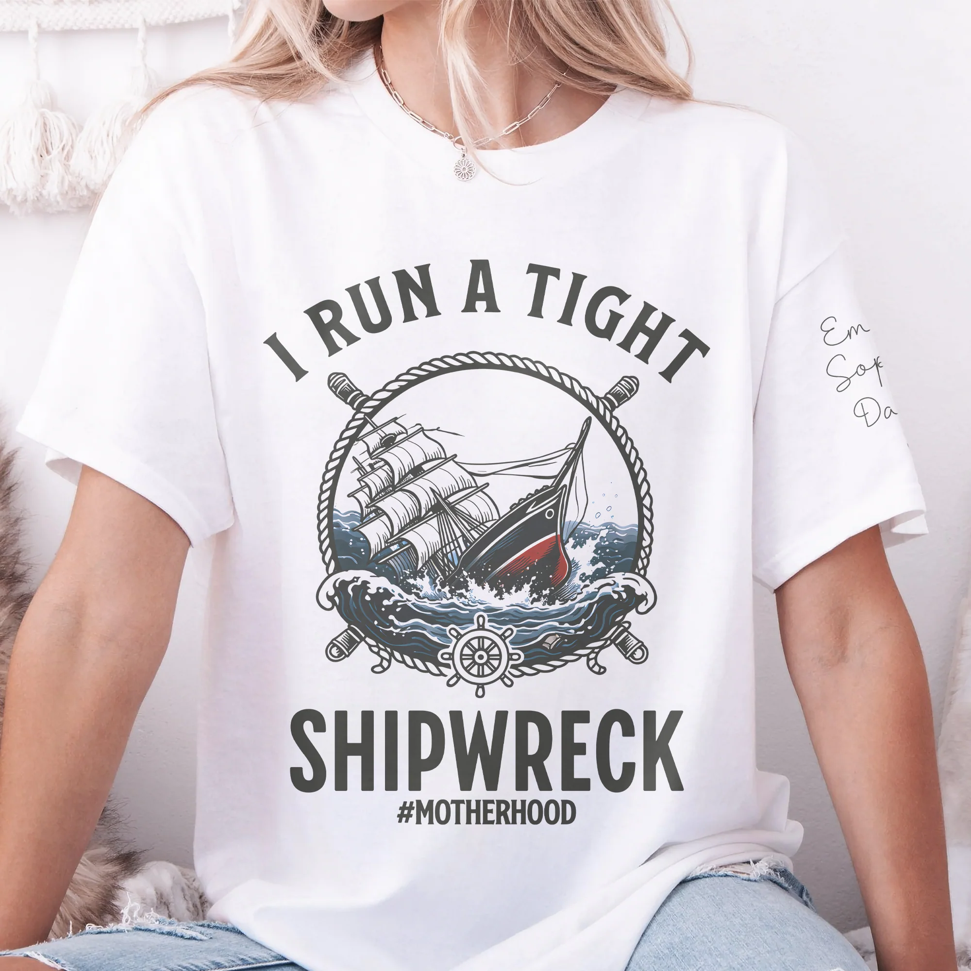 I Run A Tight Shipwreck - Personalized Shirt - Image 3