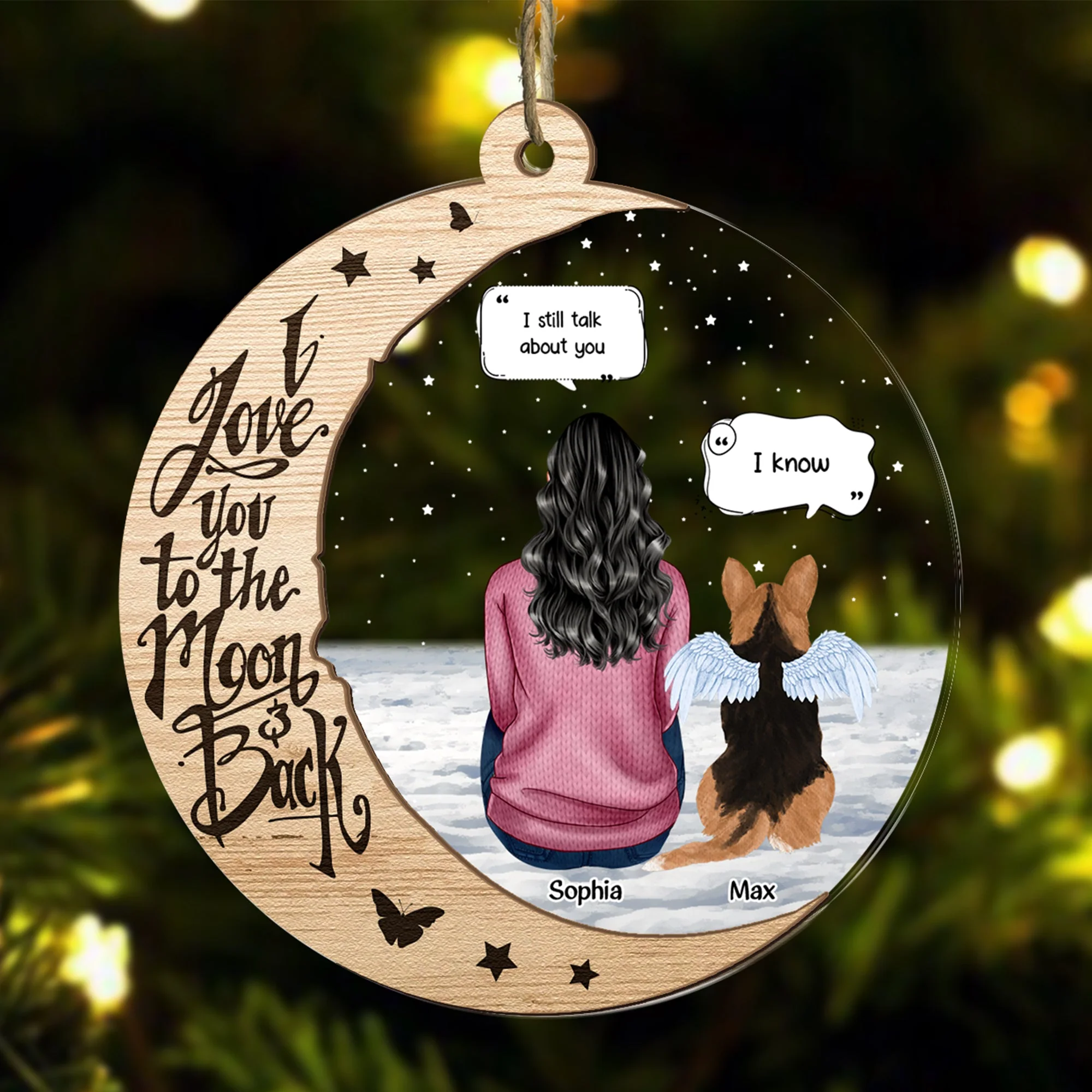 I Still Talk About You - New Version - Personalized Wood And Acrylic Ornament - Image 3