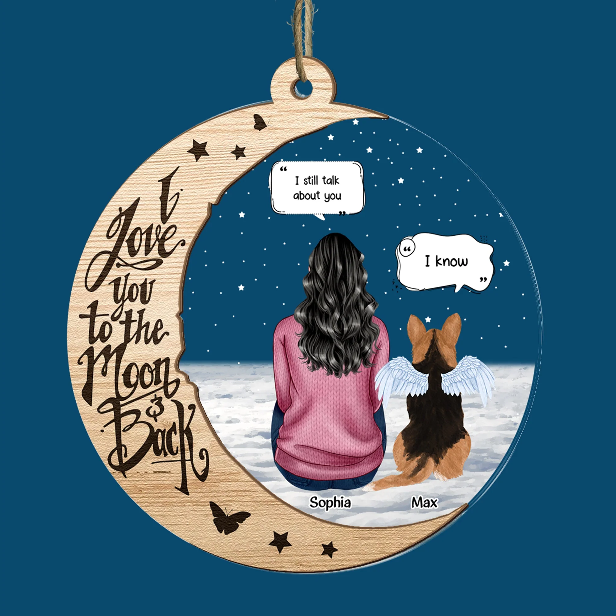 I Still Talk About You - New Version - Personalized Wood And Acrylic Ornament - Image 4