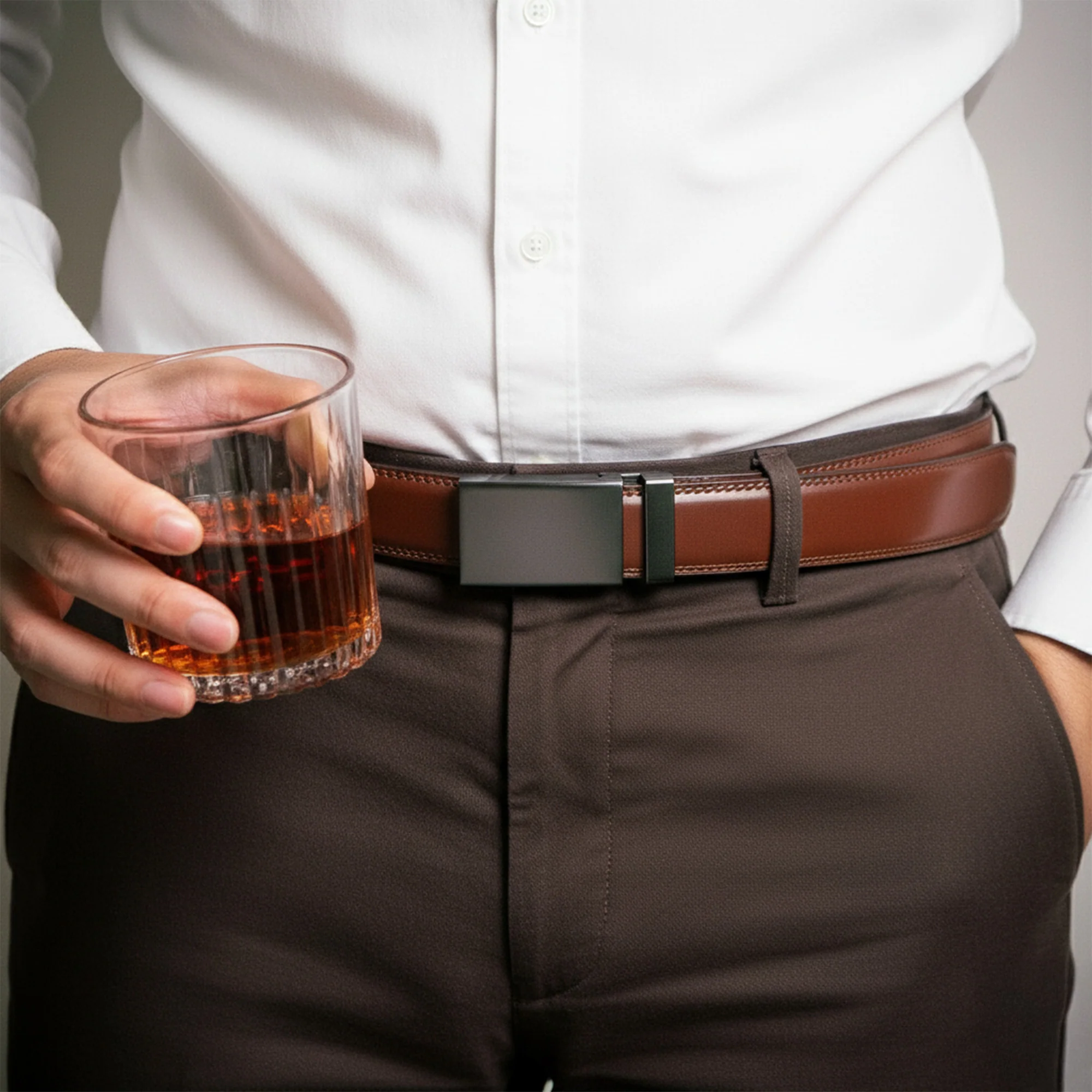I Sucked It So It's Mine Naughty Gifts For Him Husband BF - Personalized Leather Belt With Engraved Buckle - Image 5