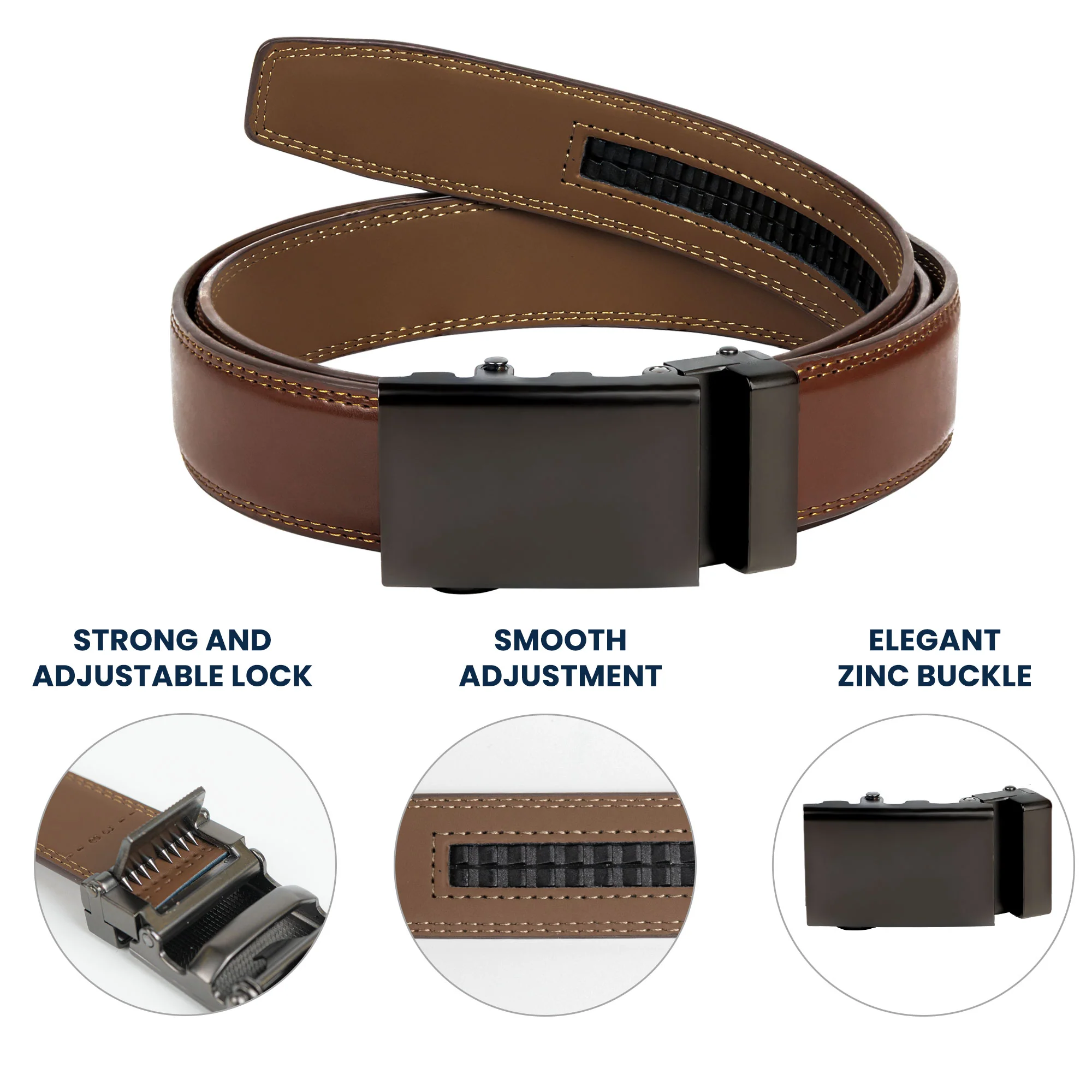 I Sucked It So It's Mine Naughty Gifts For Him Husband BF - Personalized Leather Belt With Engraved Buckle - Image 6