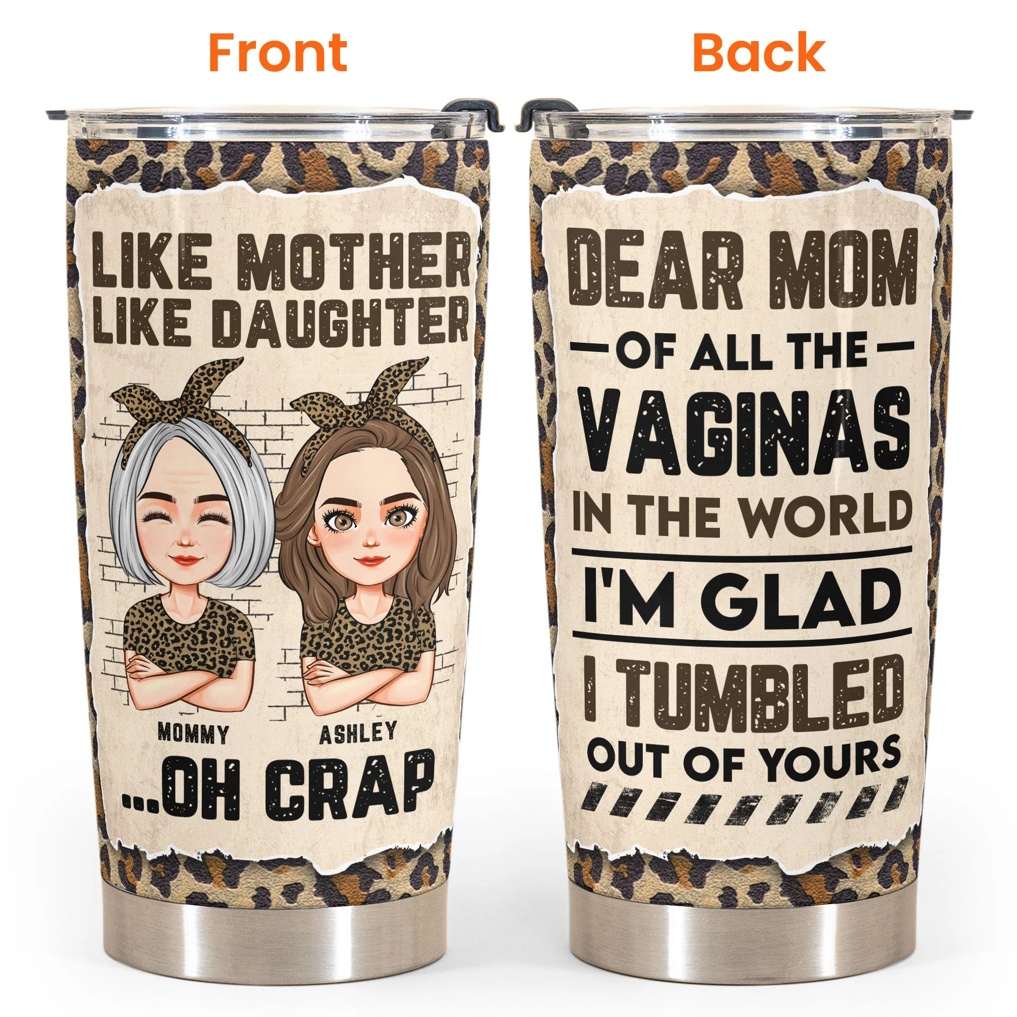 I Tumbled Out Of Yours - Personalized Tumbler Cup - Image 4