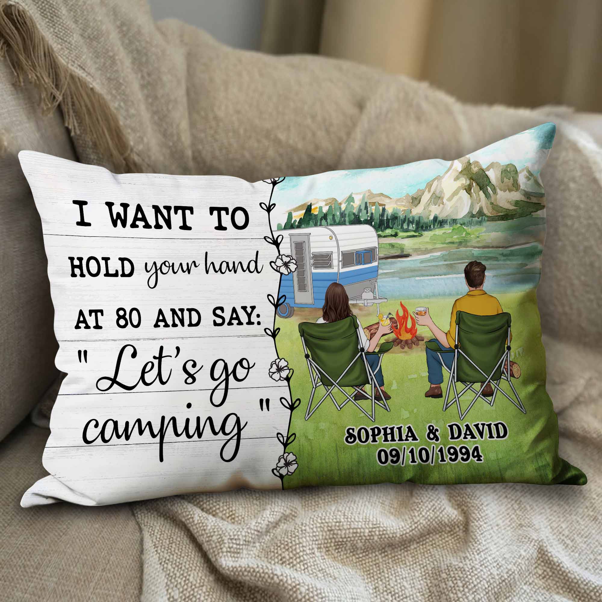 I Want To Hold Your Hand - Personalized Custom Shaped Pillow - Image 2