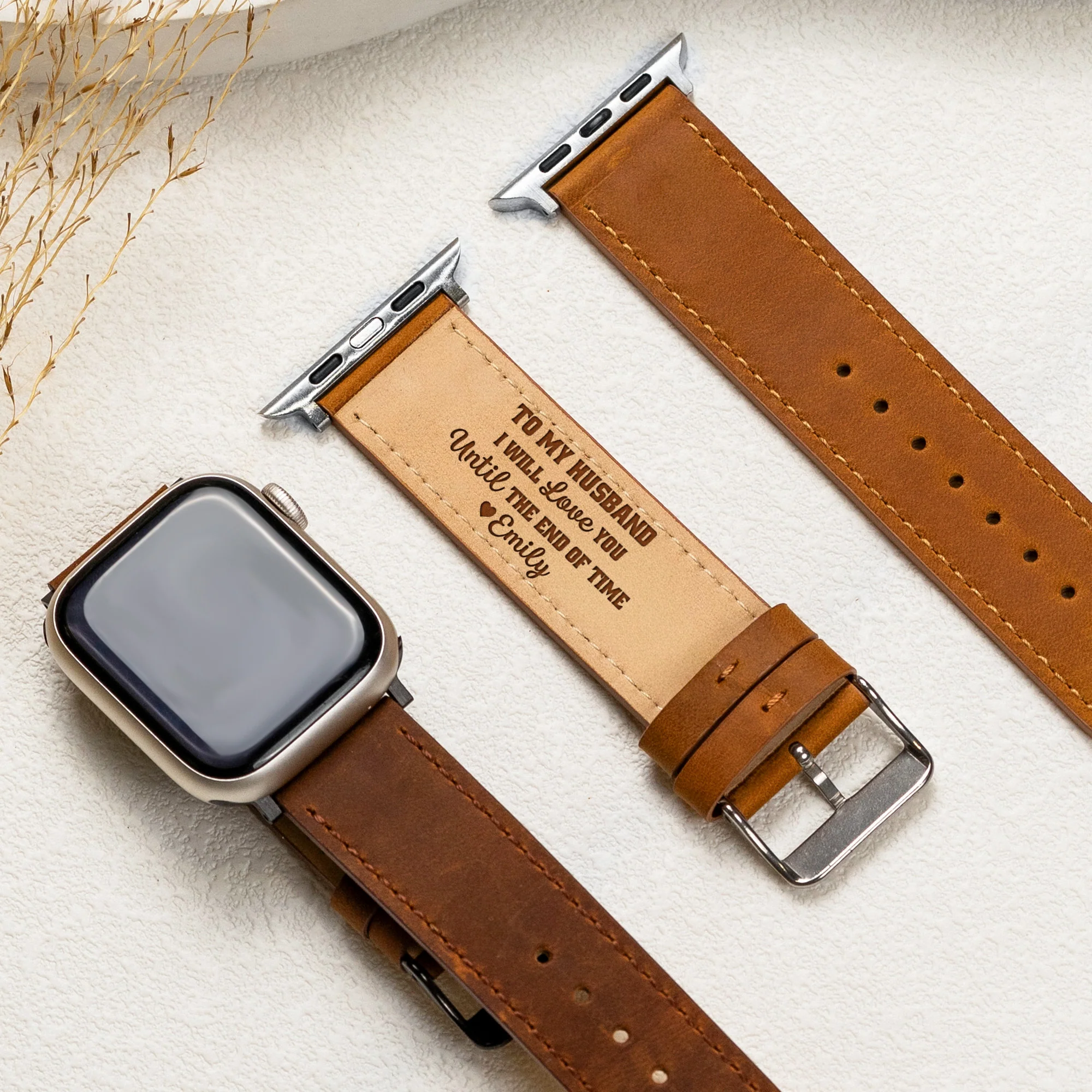 I Will Love You Until The End Of Time - Personalized Watch Band - Image 2