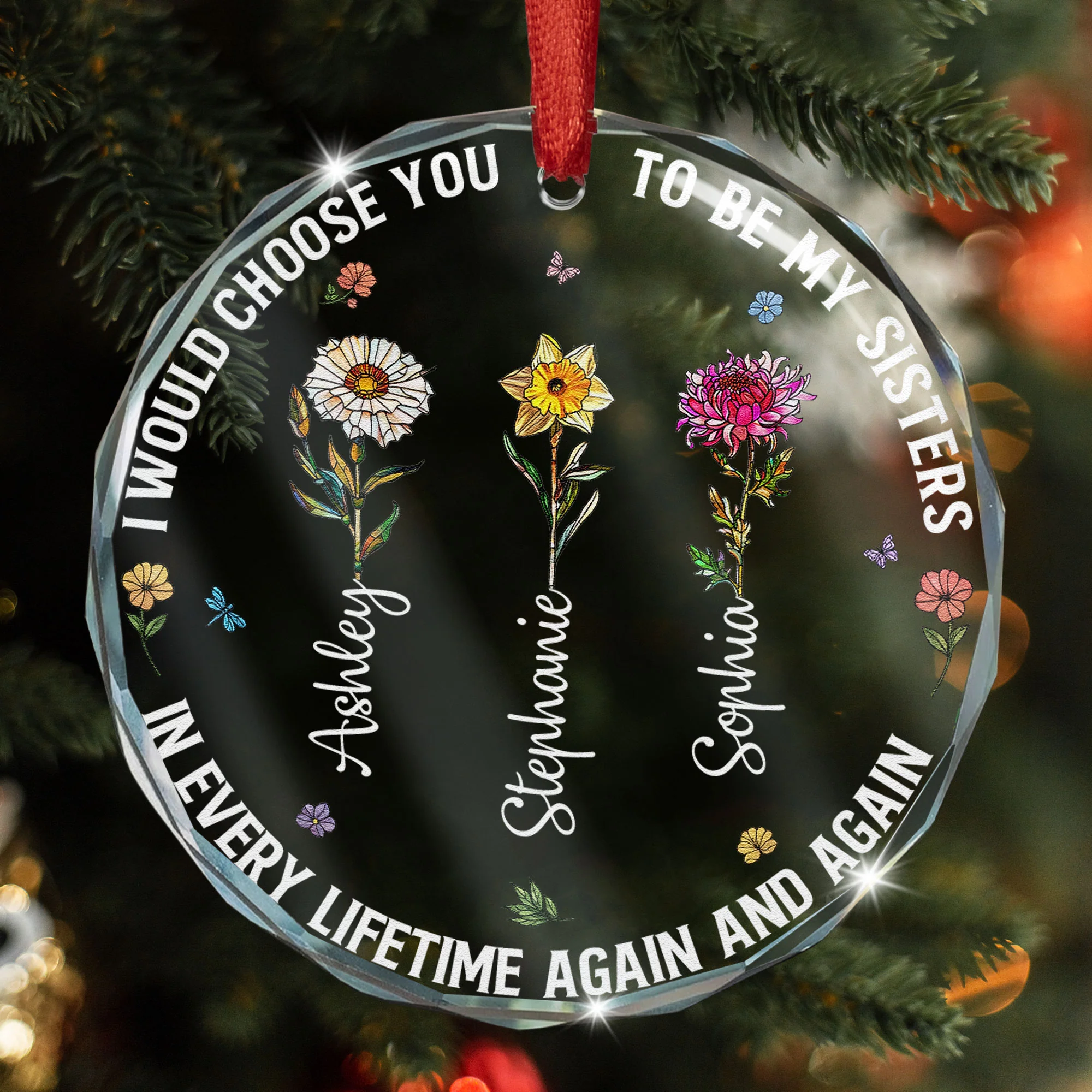 I Would Choose You - Personalized Glass Ornament - Image 4