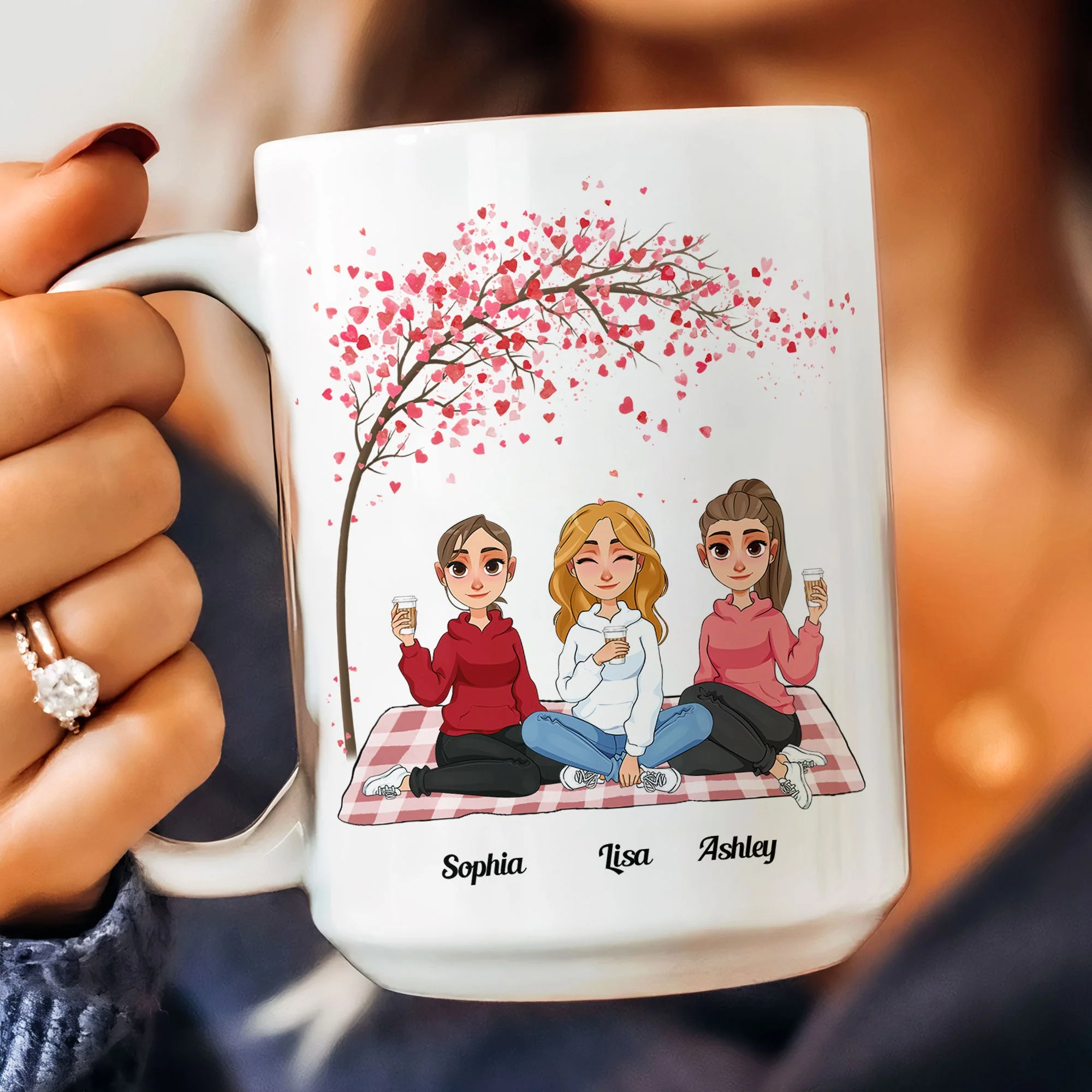 I Would Fight A Bear For You Sister - Personalized Mug - Image 9