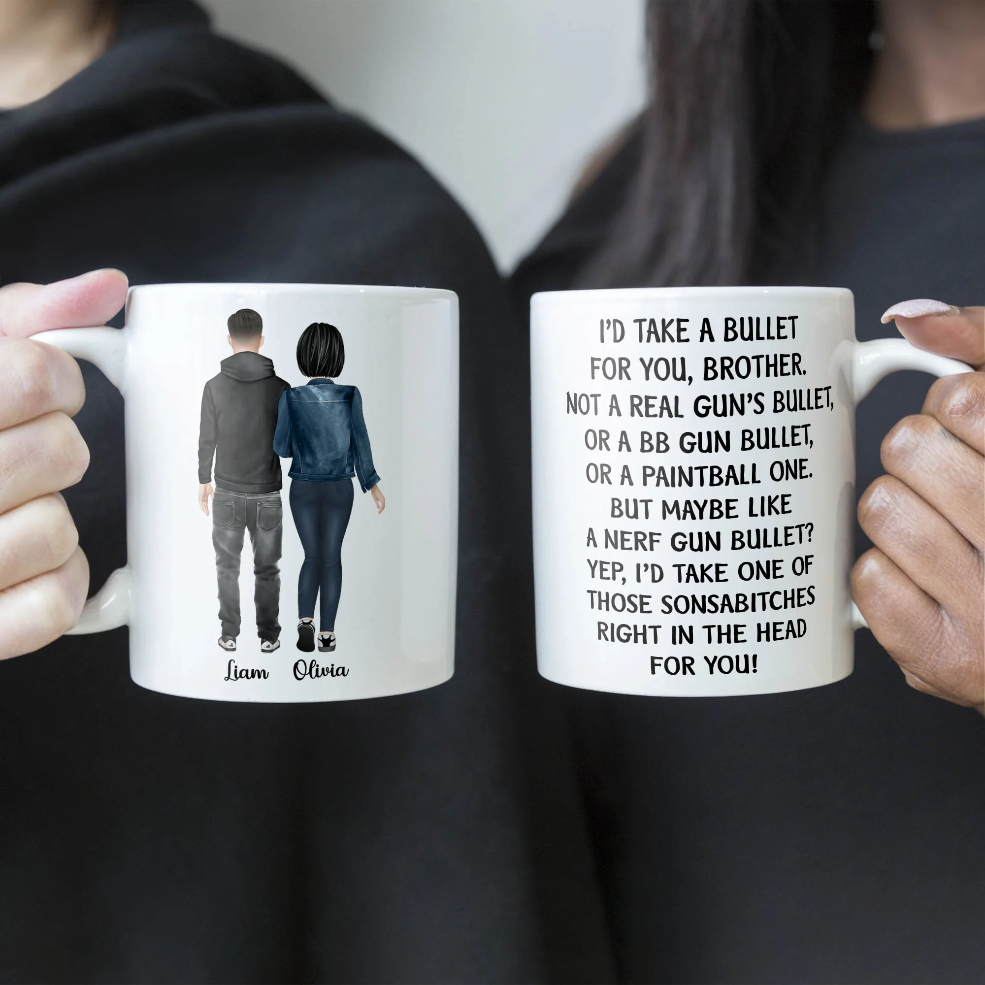 I Would Take A Bullet For You - Personalized Mug - Image 4