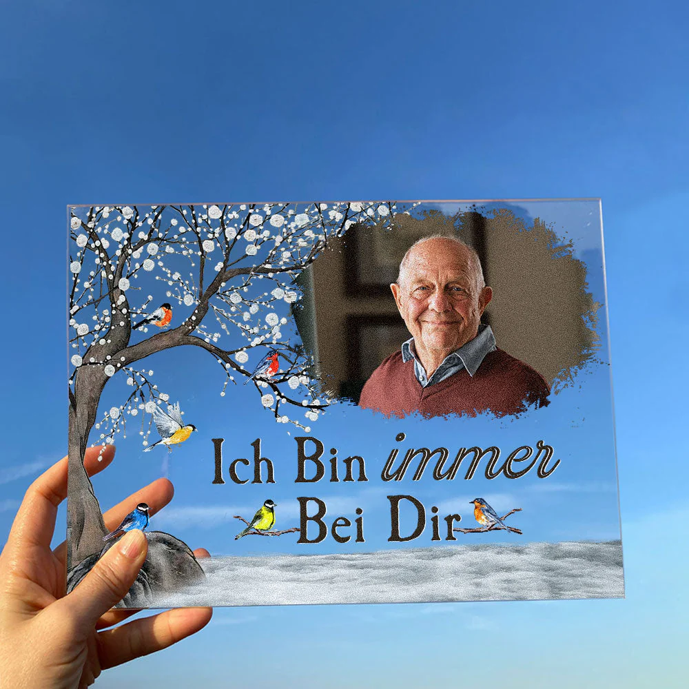Ich Bin Immer Bei Dir I'm Always With You - Personalized Acrylic Photo Plaque - Image 5