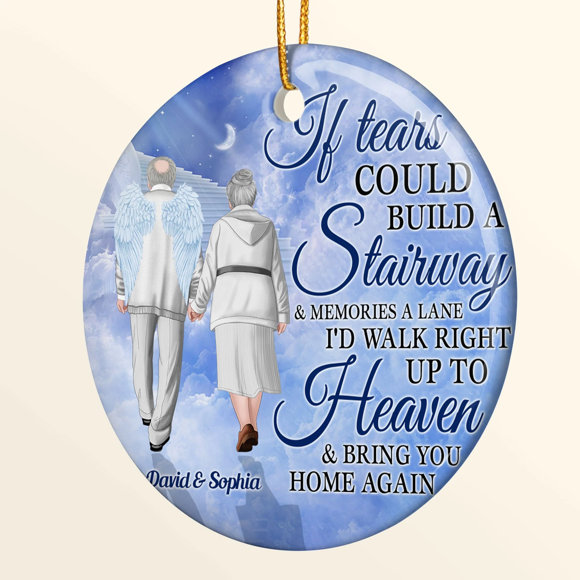 I'd Bring You Home Again - Personalized Ceramic Ornament - Memorial, Heartwarming Gift For Family Members, Dad, Mom, Life Partner, Memorial Gift - Image 2