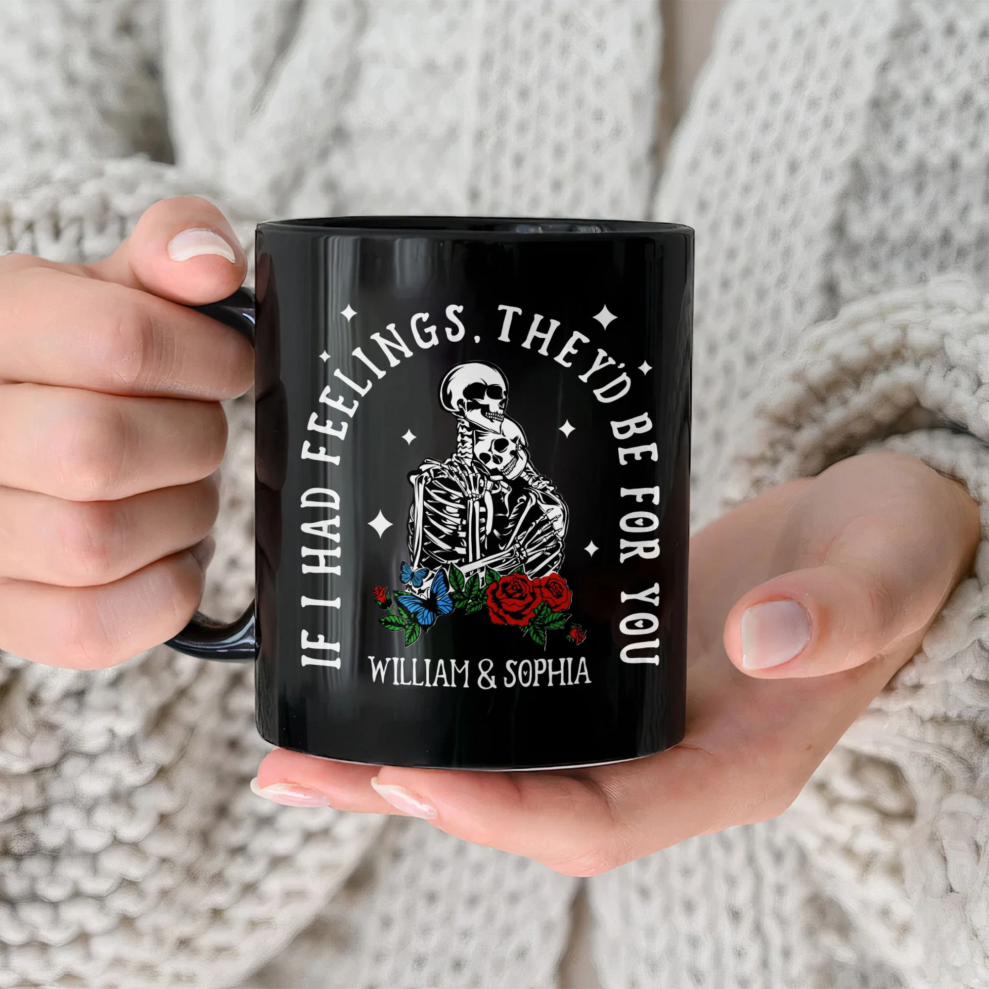 If I Had Feelings They'd Be For You - Personalized Mug - Image 2