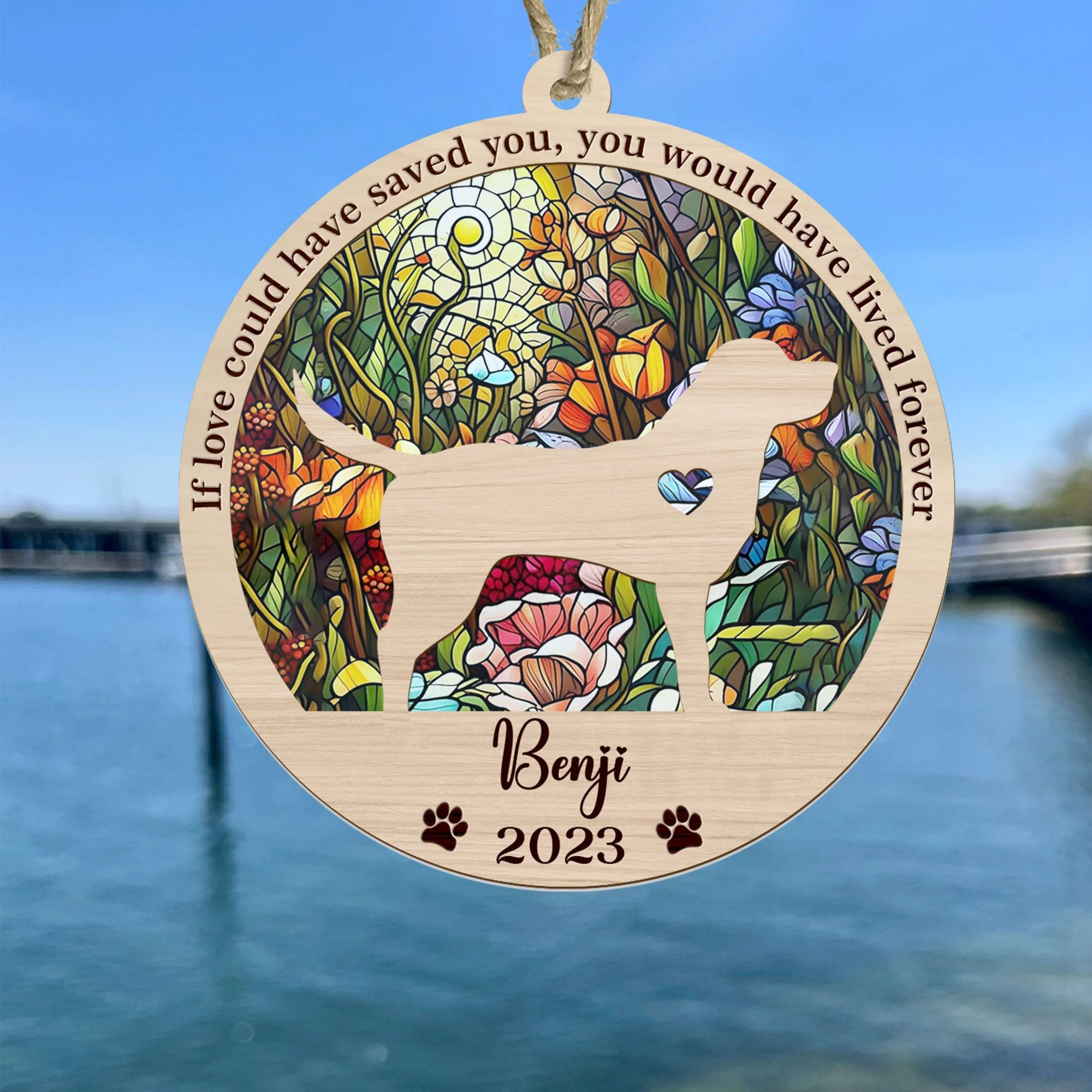 If Love Could Have Saved You - Personalized Suncatcher Ornament - Image 4