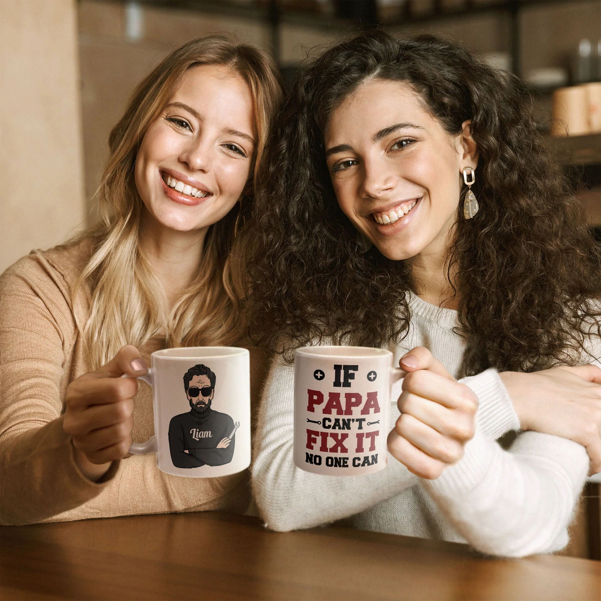 If Papa Can't Fix It No One Can - Personalized Mug - Christmas & Birthday Gift For Papa, Dad, Father, Daddy - Image 3