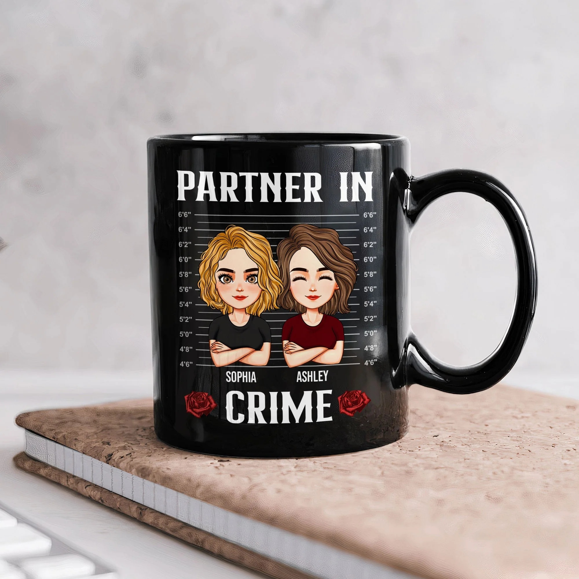 If We Get Caught You're Deaf And I Don't Speak English - Personalized Mug - Image 2