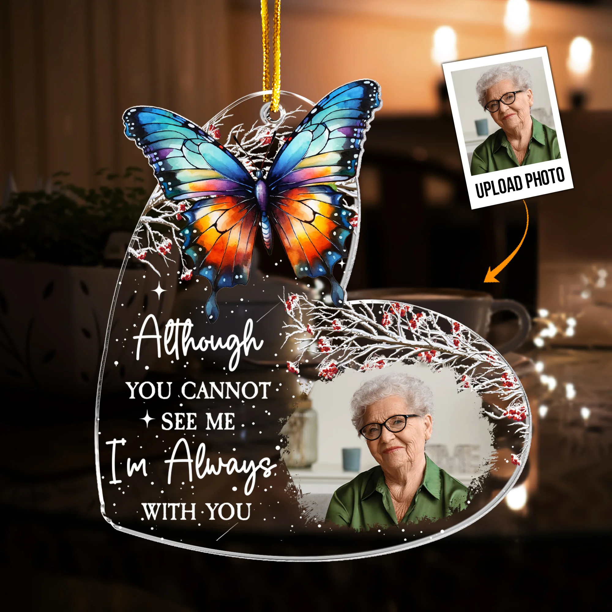 I'm Always With You - Personalized Acrylic Photo Ornament - New Edition - Image 5