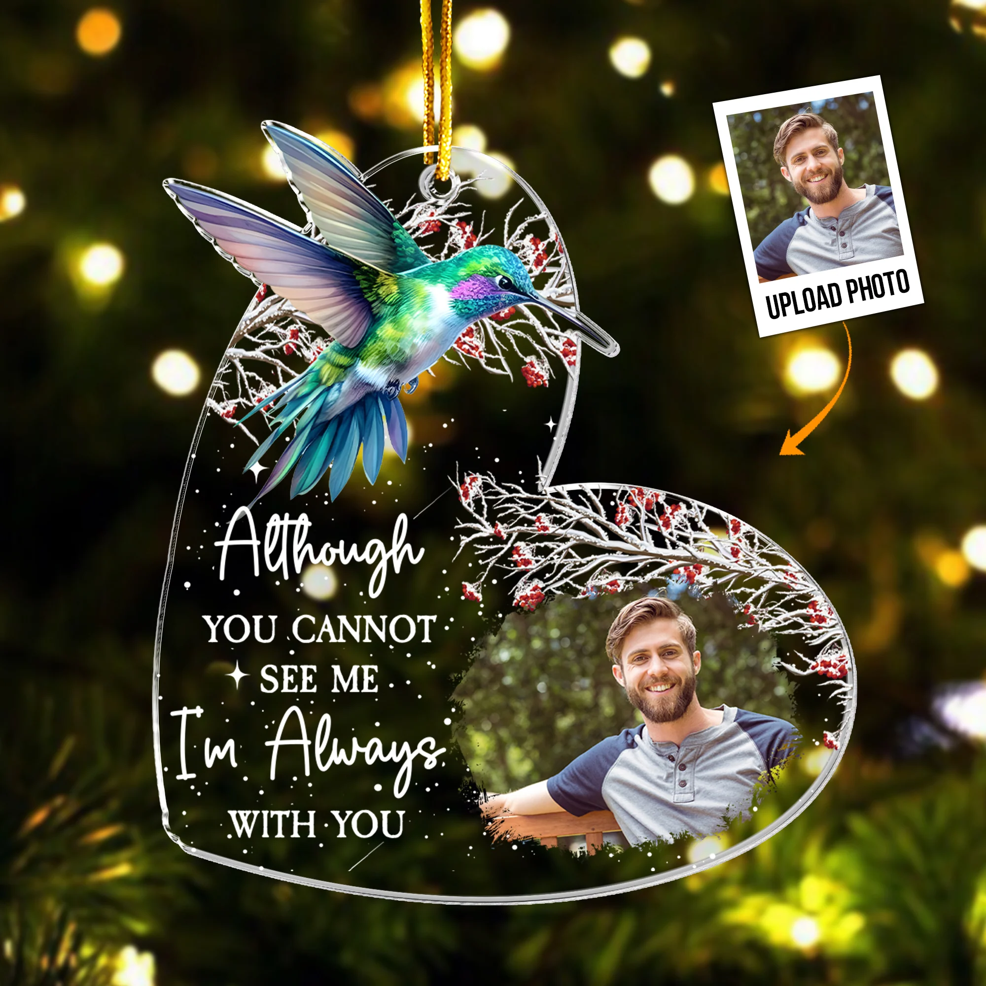 I'm Always With You - Personalized Acrylic Photo Ornament - New Edition - Image 6
