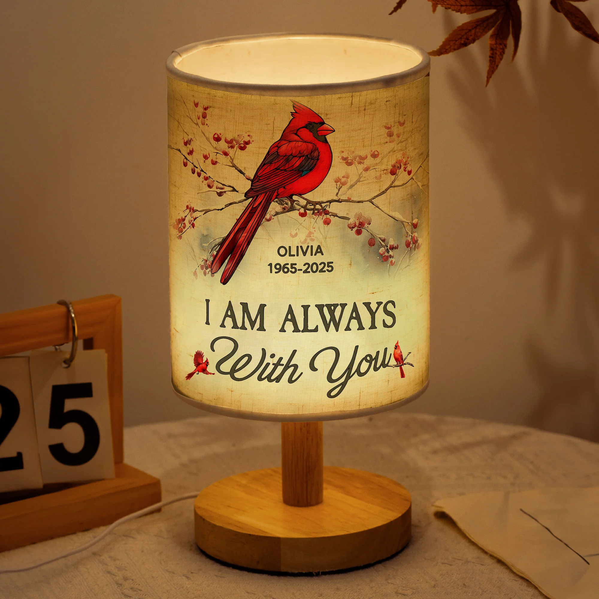 I'm Always With You - Personalized Fabric Lamp