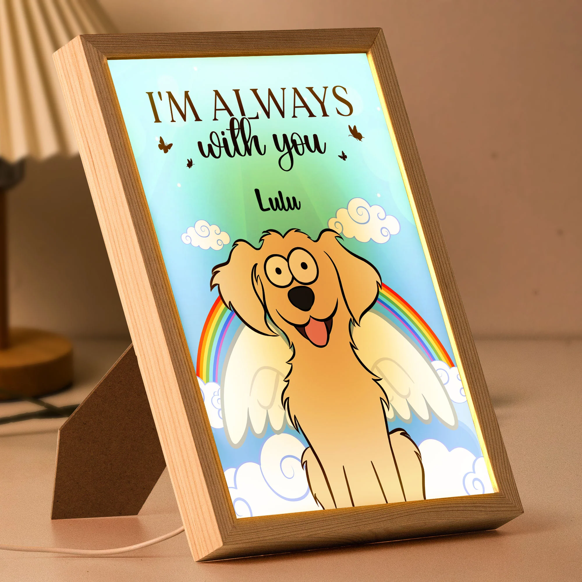 I'm Always With You - Personalized Light Up Picture Frame - Image 5