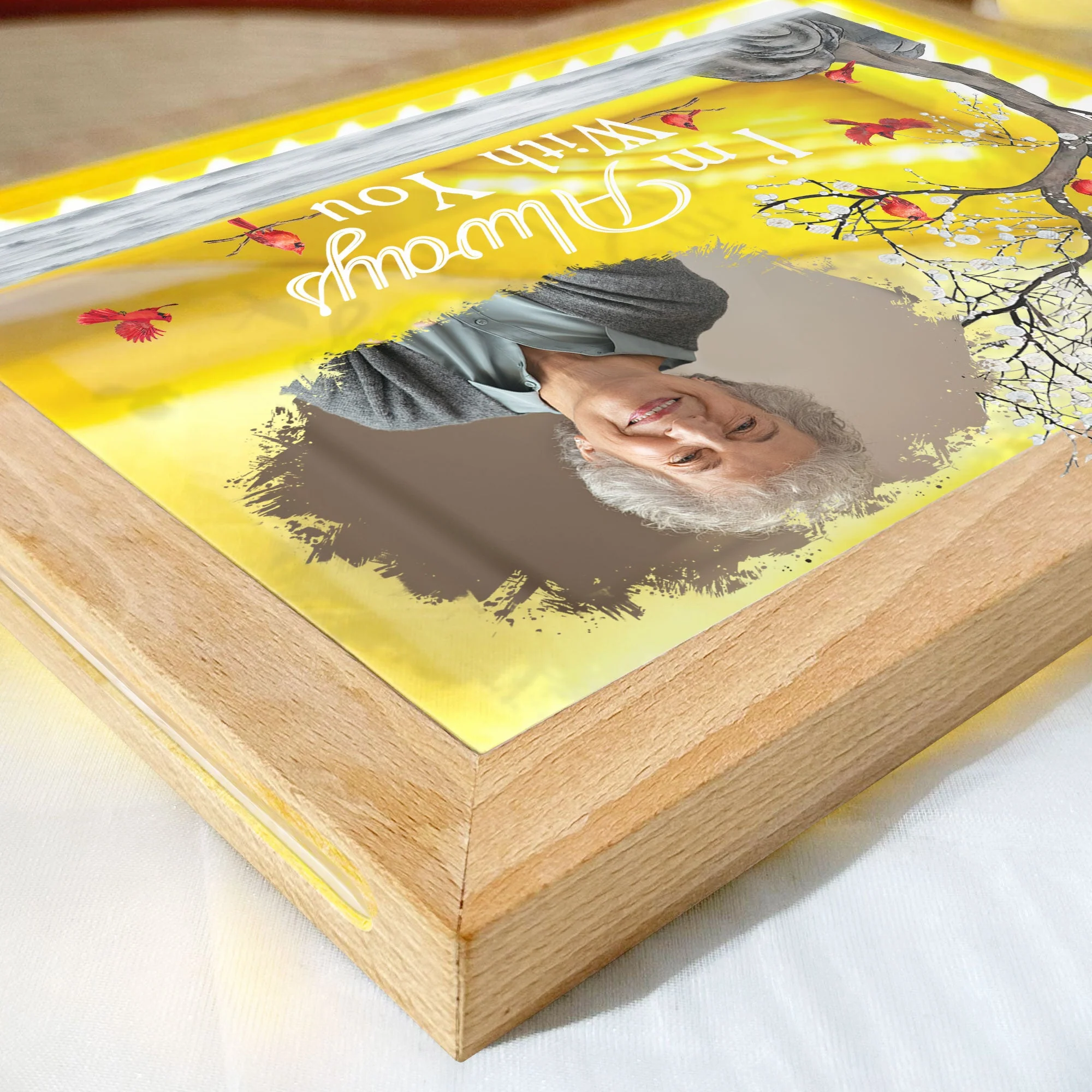 I'm Always With You - Personalized Photo Frame Lamp - Image 5