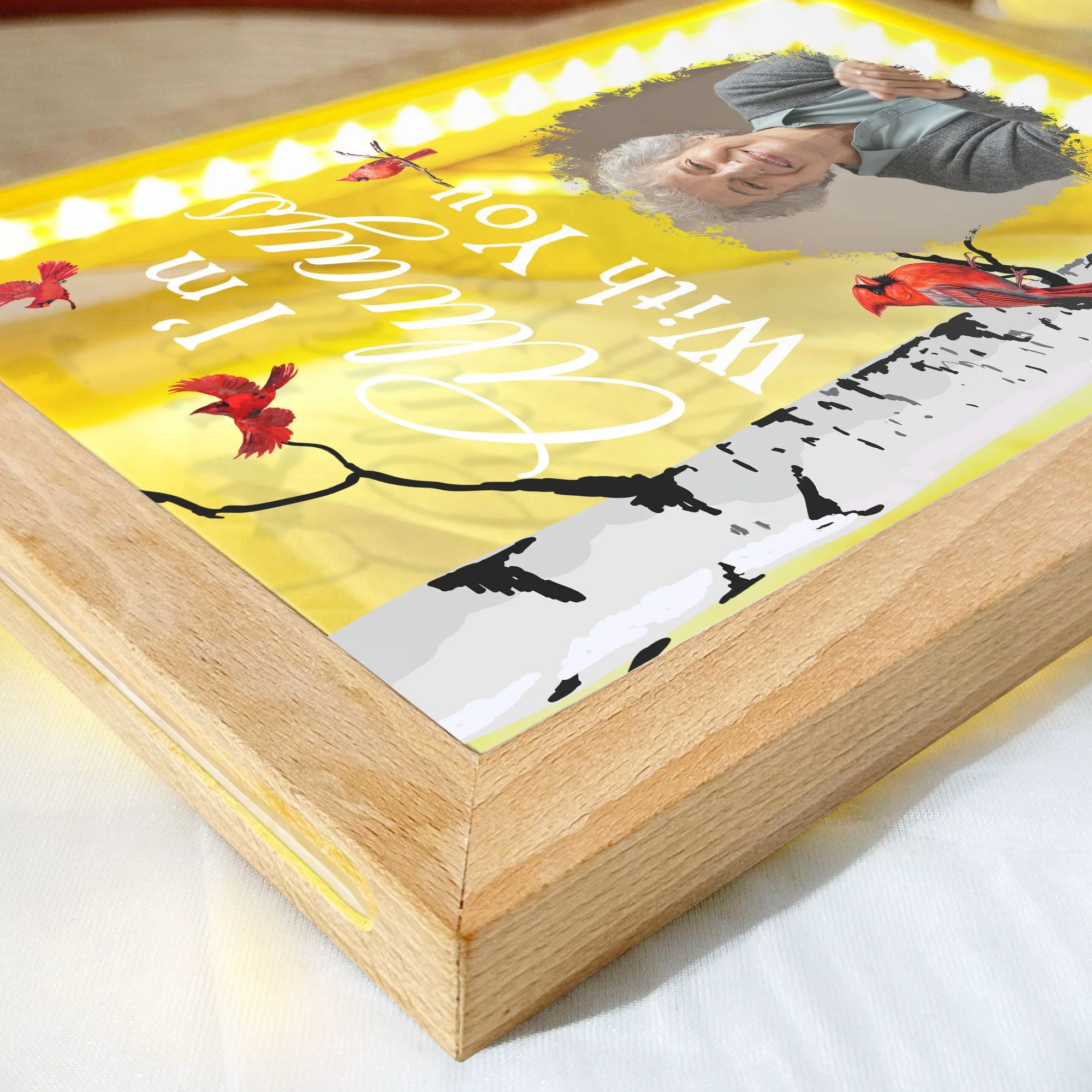 I'm Always With You - Personalized Photo Frame Lamp - Image 6