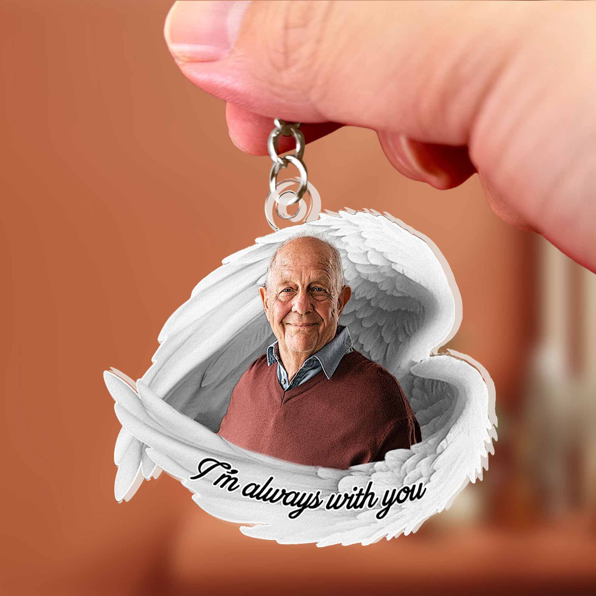 I'm Always With You - Personalized Photo Keychain - Image 4