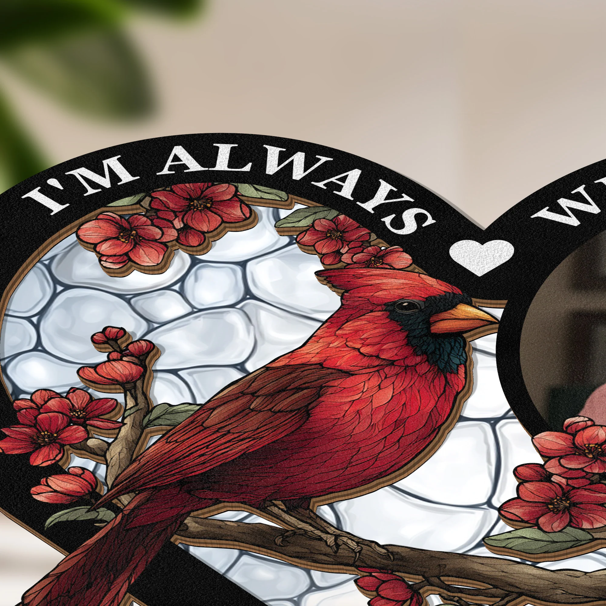 I'm Always With You - Personalized Photo Wood And Acrylic Night Light - Image 4
