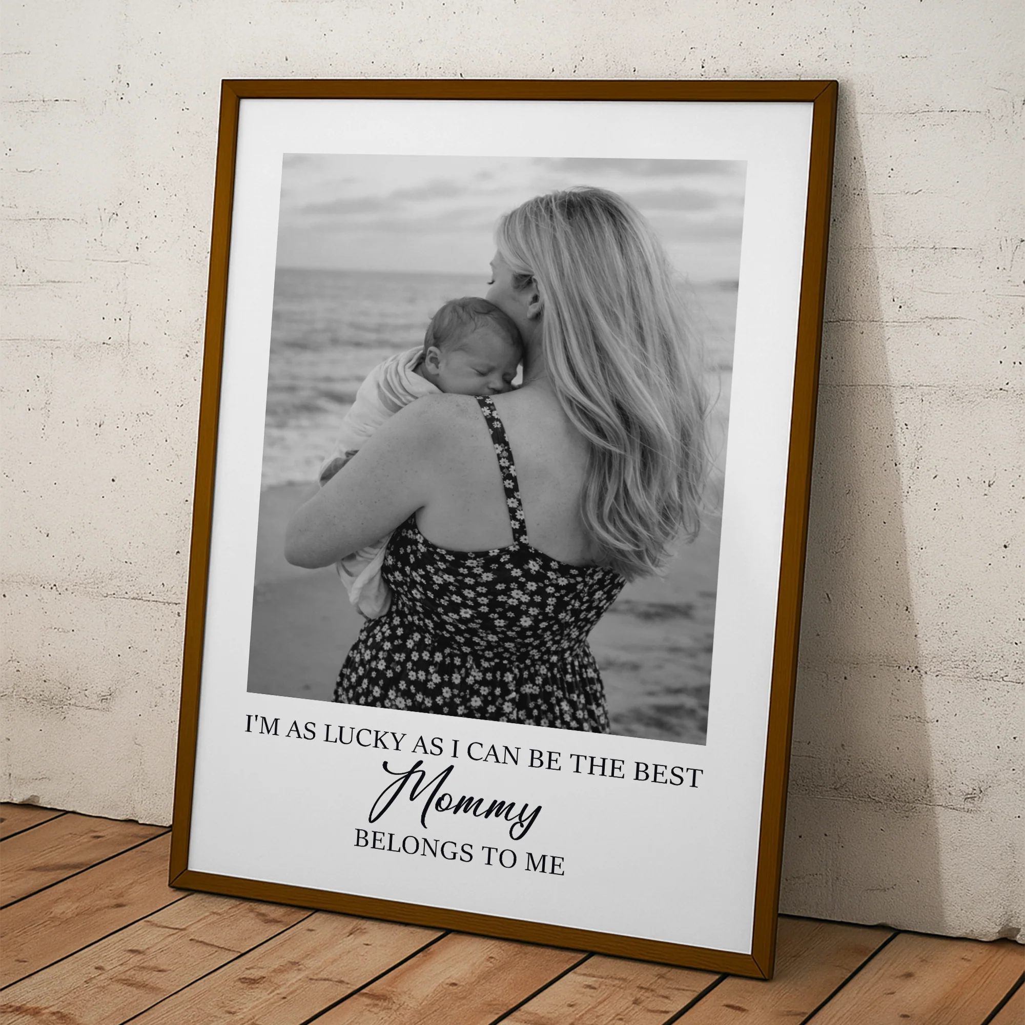 I'm As Lucky As I Can Be The Best Mommy, Daddy, Grandparents Belongs To Me - Personalized Photo Poster - Image 2