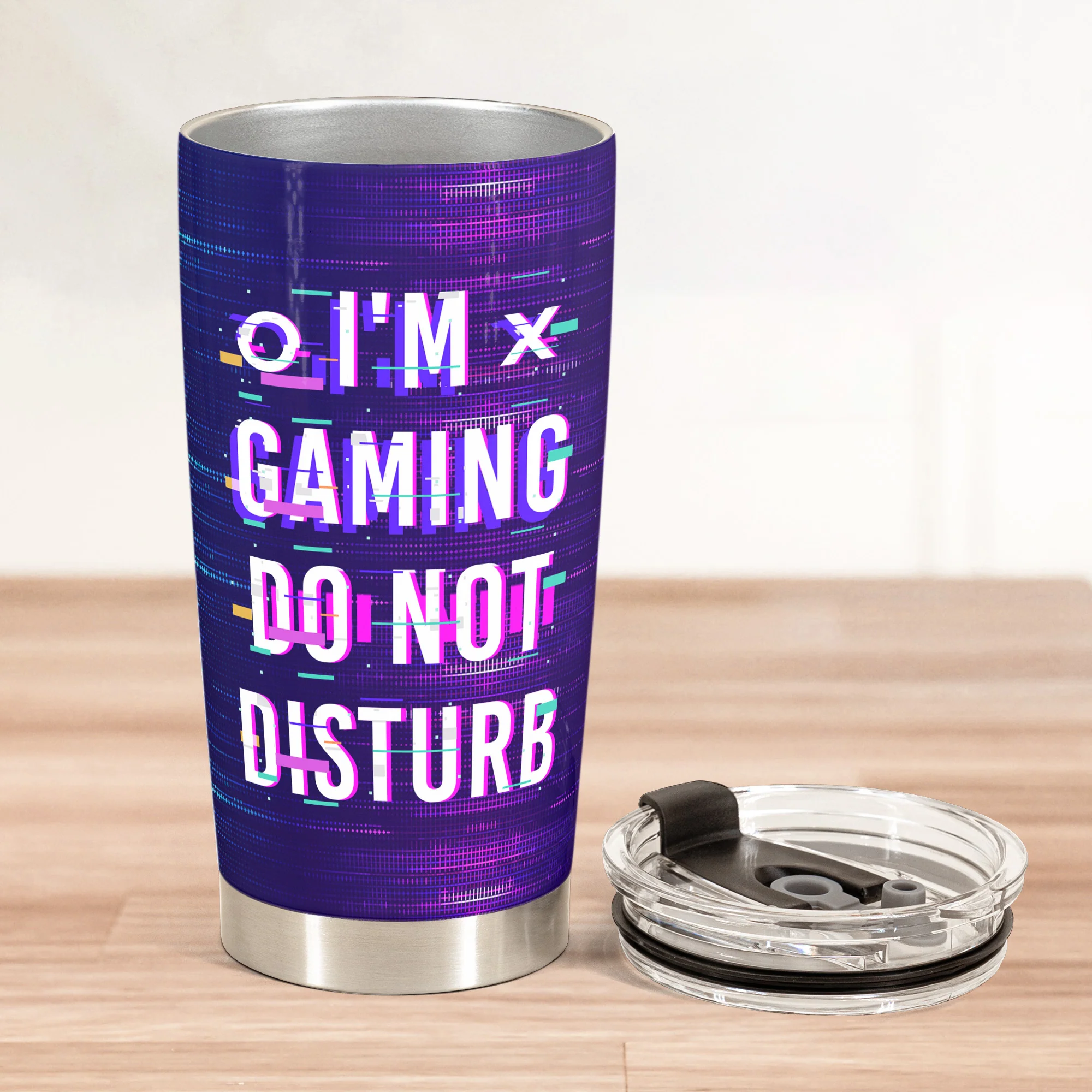 I'm Gaming Do Not Disturb - Personalized Tumbler Cup - Image 2