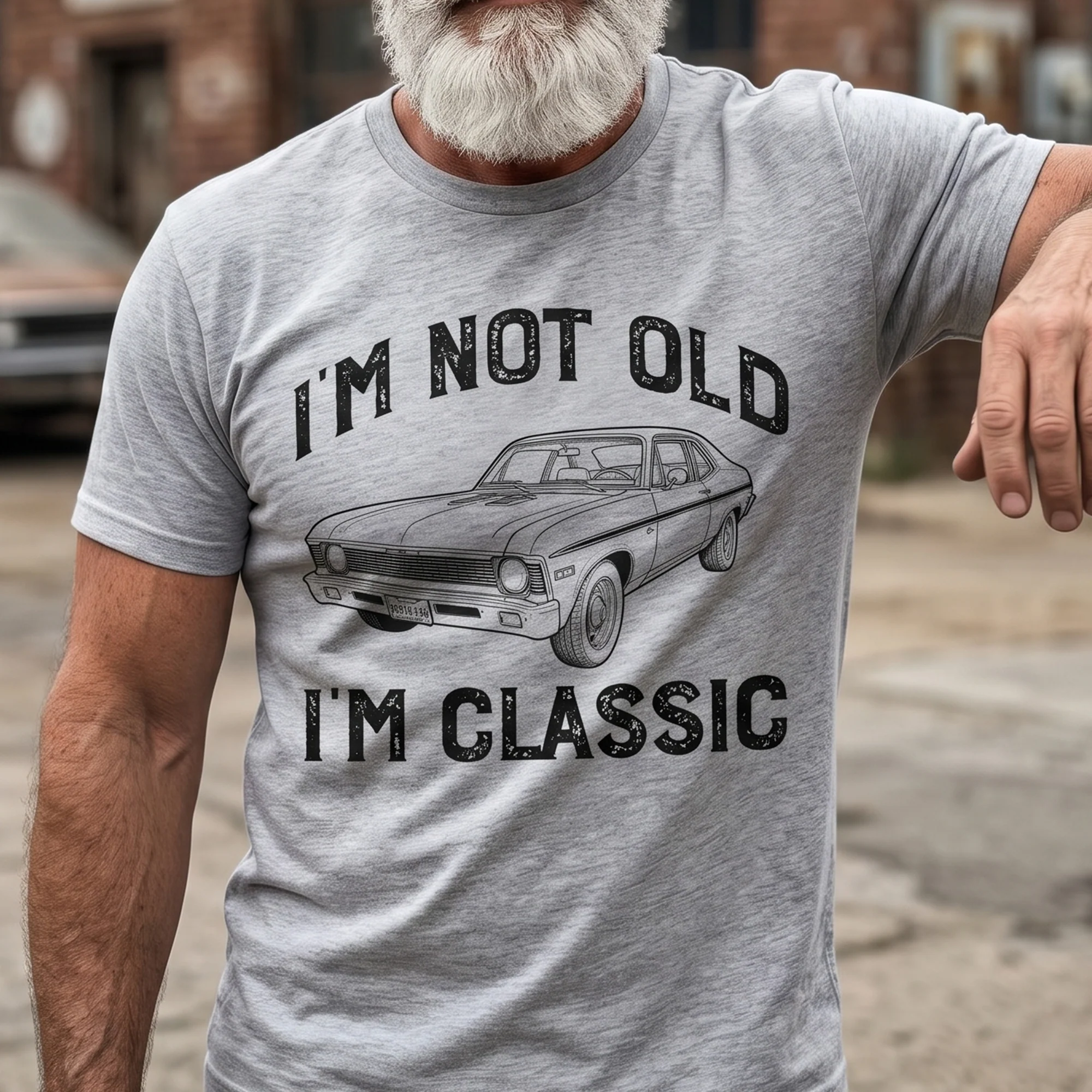 I'm Not Old I'm Classic Custom Car Photo Gift For Him, Gift For Her - Personalized Shirt - Image 2