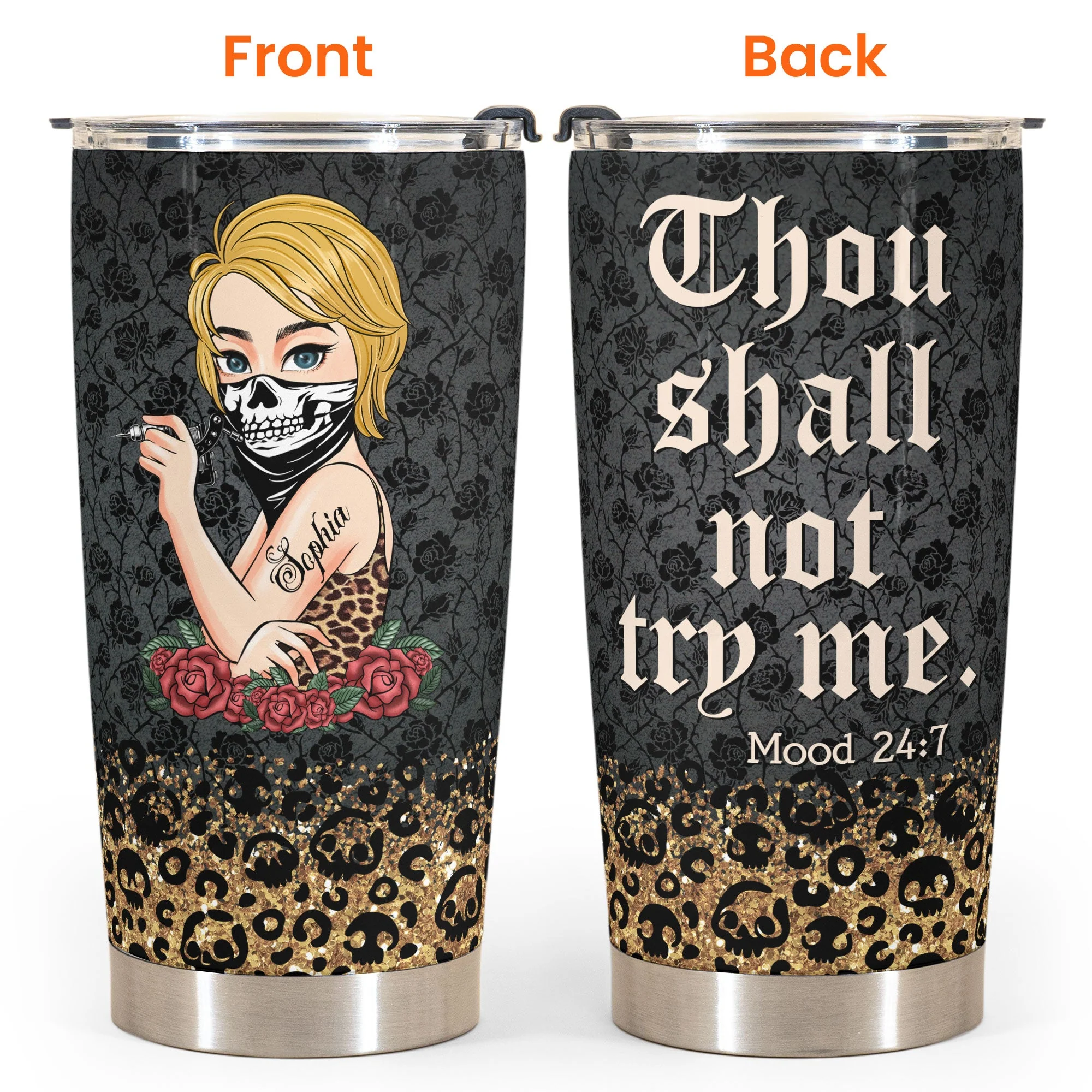 Im Not Sugar And Spice - Personalized Tumbler Cup - Birthday Gift For Tattoo Girls, Tattoo Lovers - Tattoo Girl - Image 8