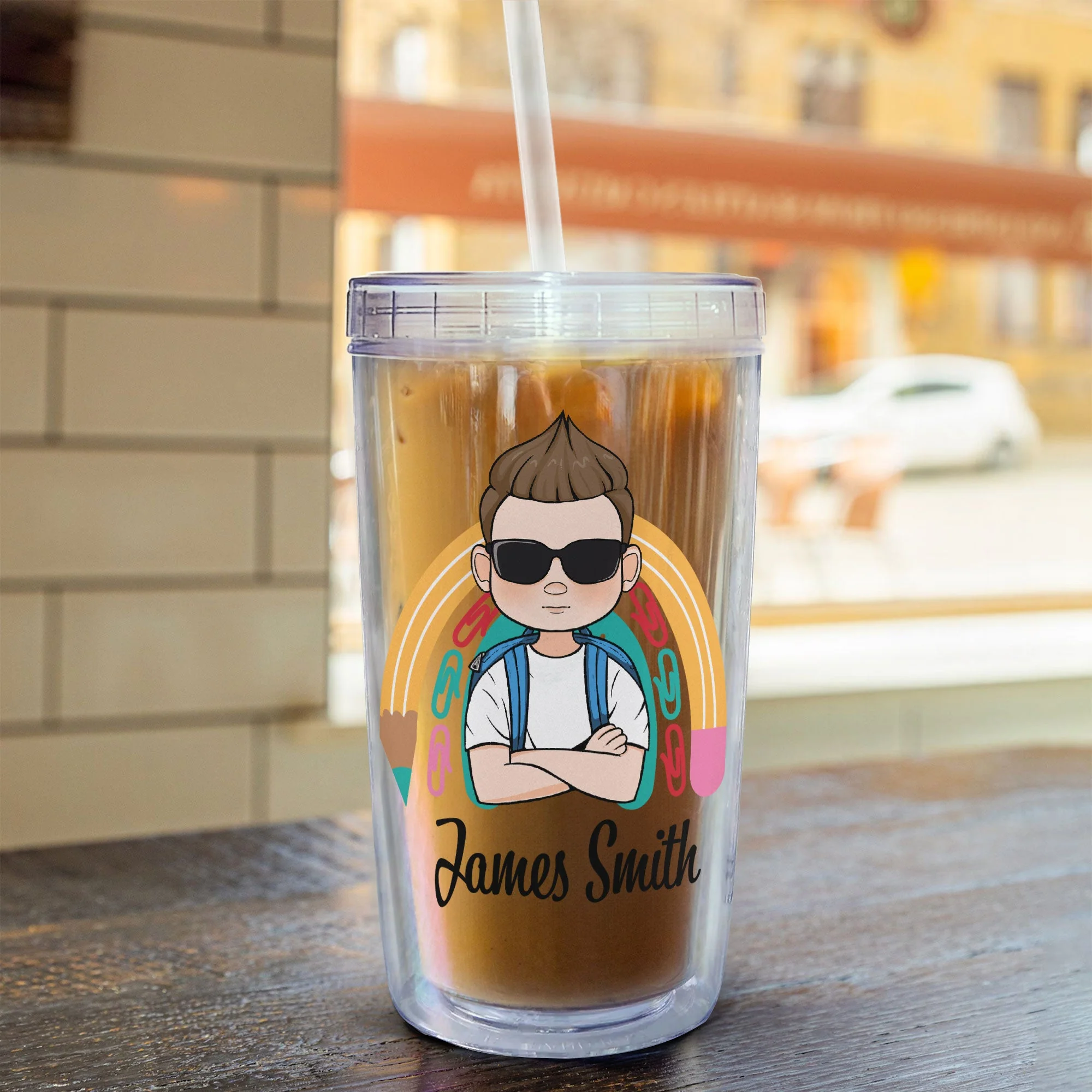 I'm Ready To Crush - Personalized Acrylic Tumbler With Straw - Image 5