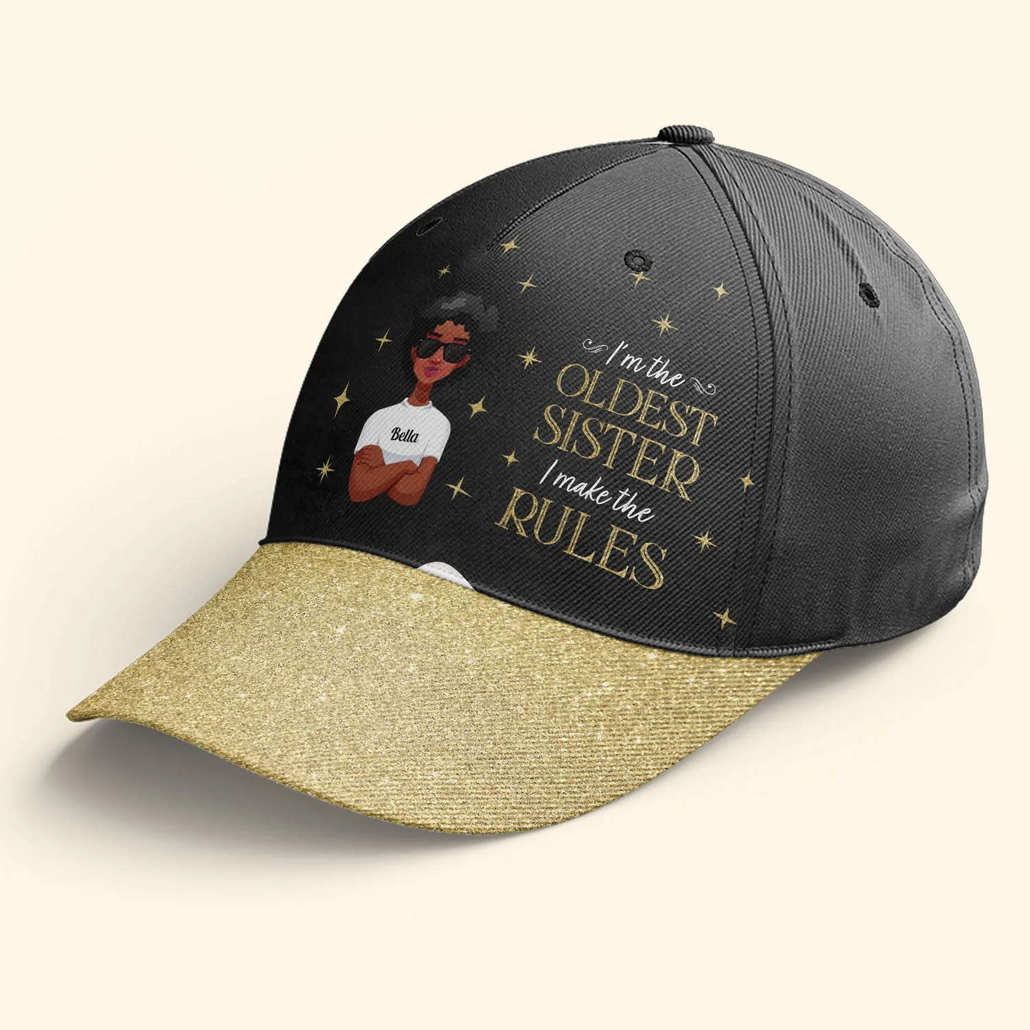 I'm The Oldest Sista - Personalized Classic Cap - Image 3