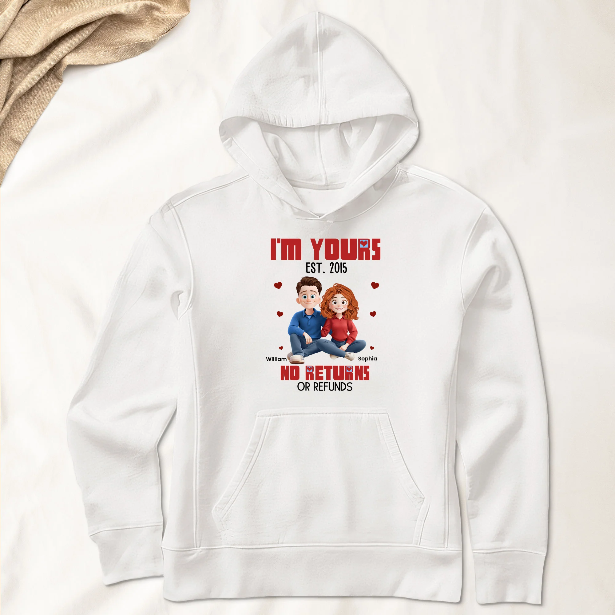 I'm Yours No Returns Or Refunds Couple Gifts Anniversary Gifts - Personalized Shirt - Image 6