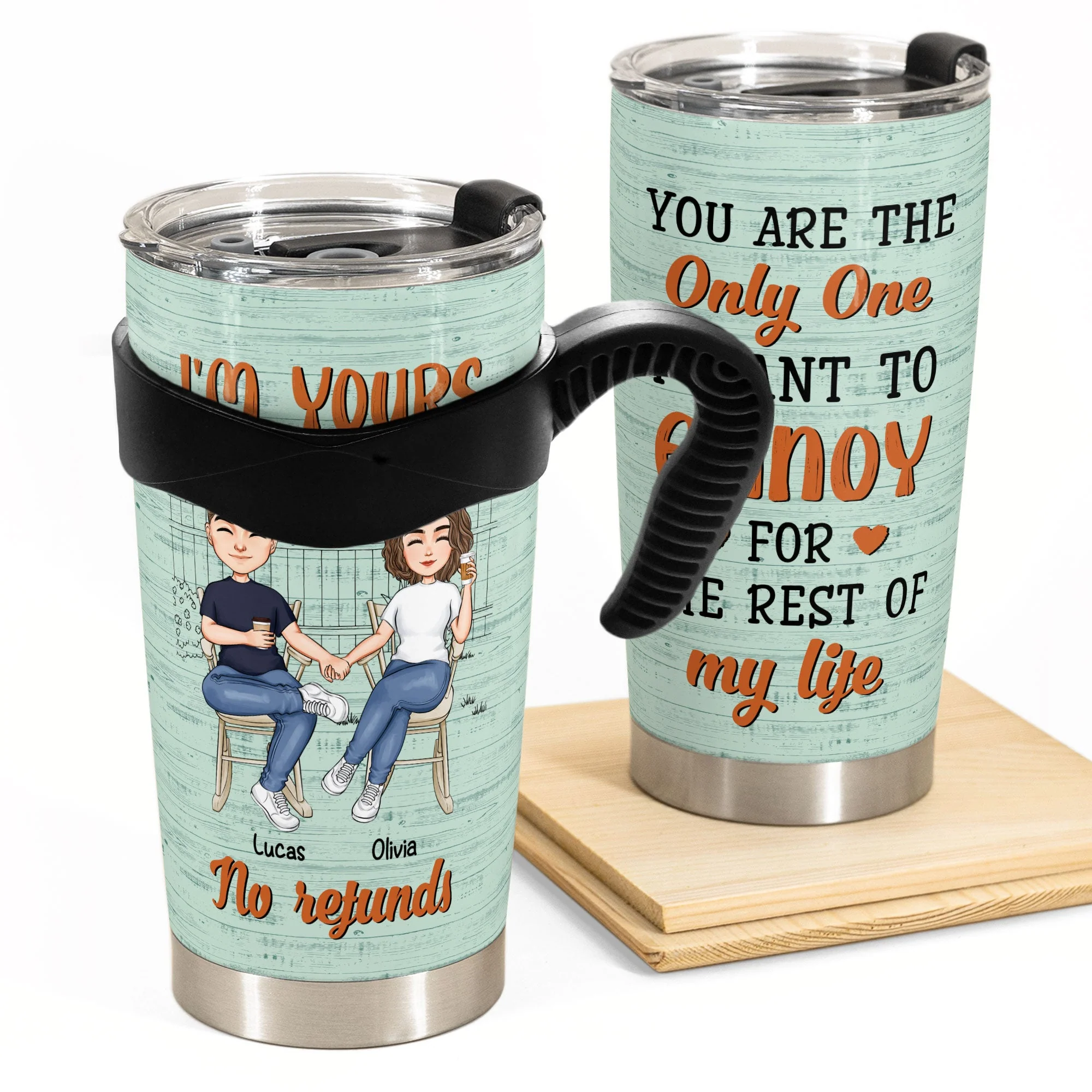I'm Yours - Personalized Tumbler Cup - Image 4