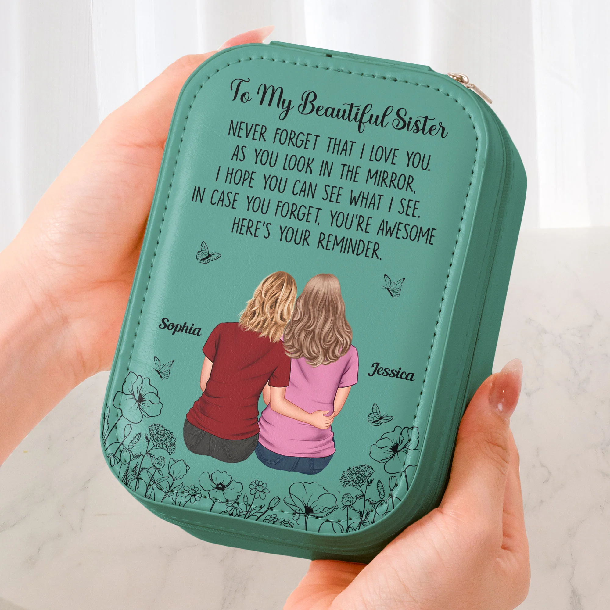 In Case You Forget, You’re Awesome Here’s Your Reminder - Custom Makeup Box With LED Mirror - Image 3