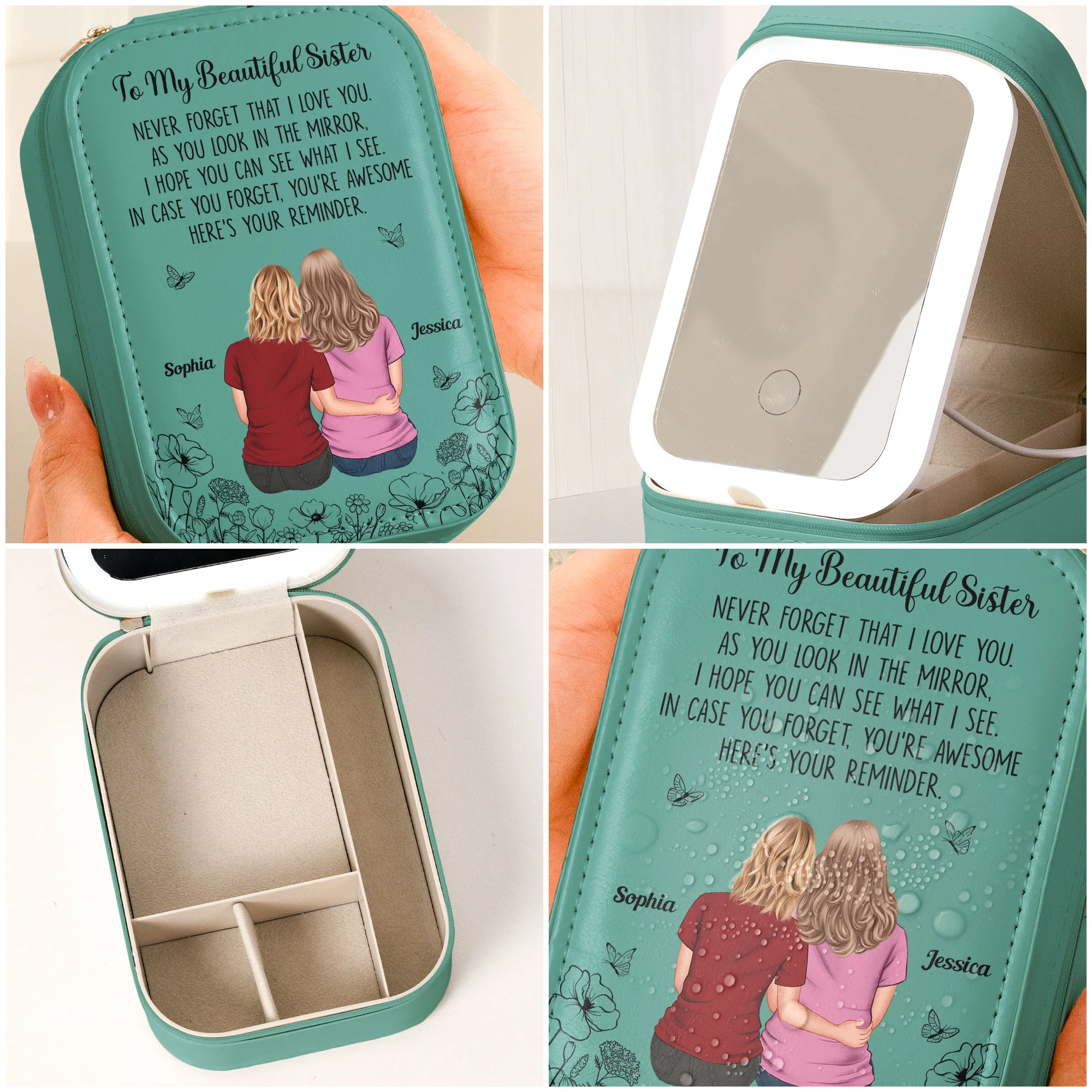 In Case You Forget, You’re Awesome Here’s Your Reminder - Custom Makeup Box With LED Mirror - Image 7