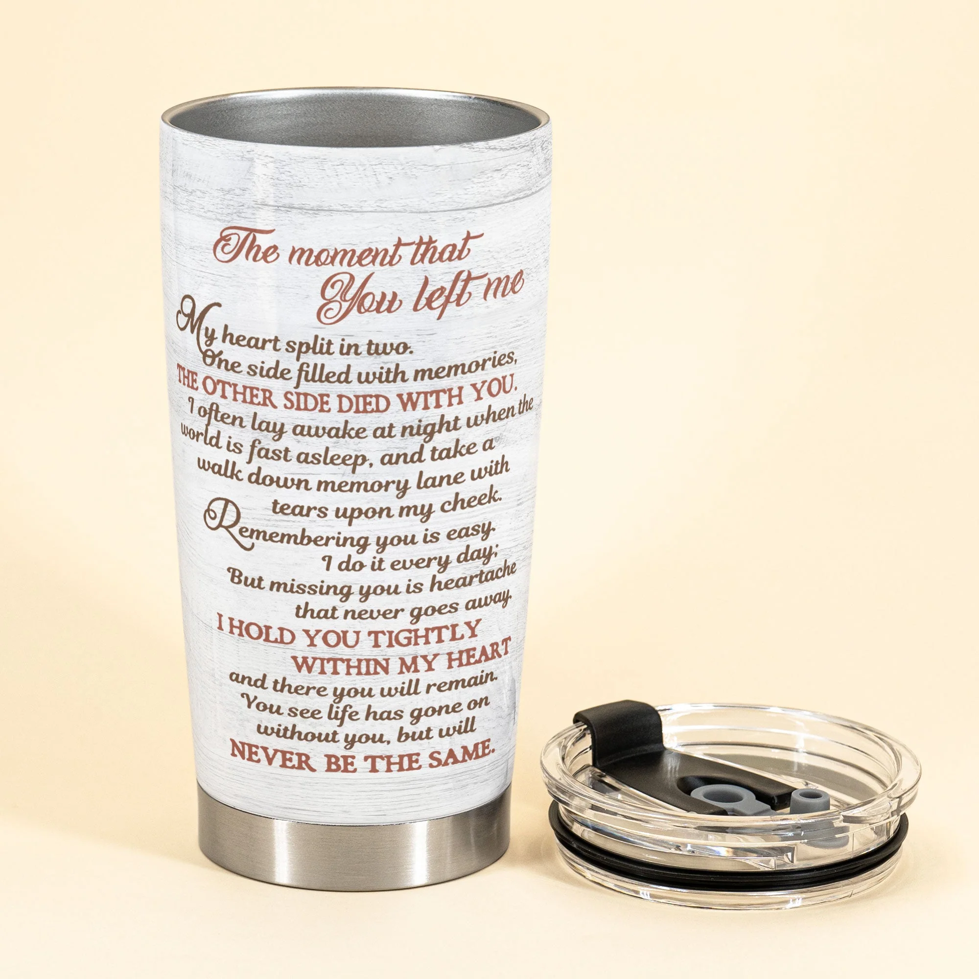 In Loving Memory - Personalized Tumbler Cup - Sympathetic Gift For Family Memorial - Image 3