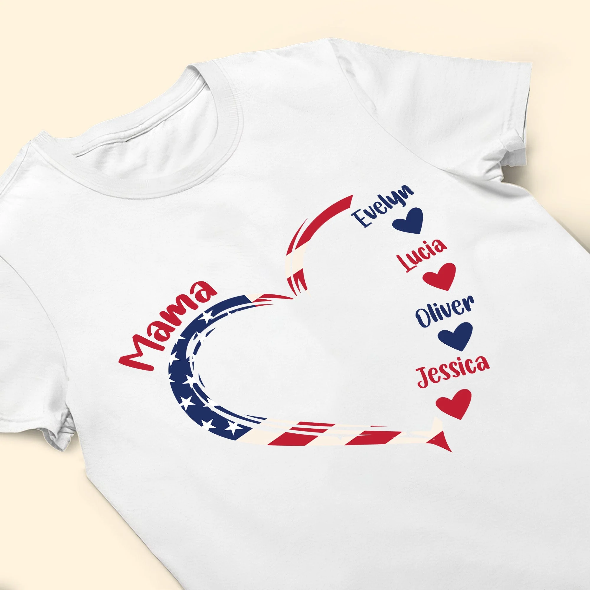 Independence Day 4th Of July Family American Flag - Personalized Shirt - Image 4