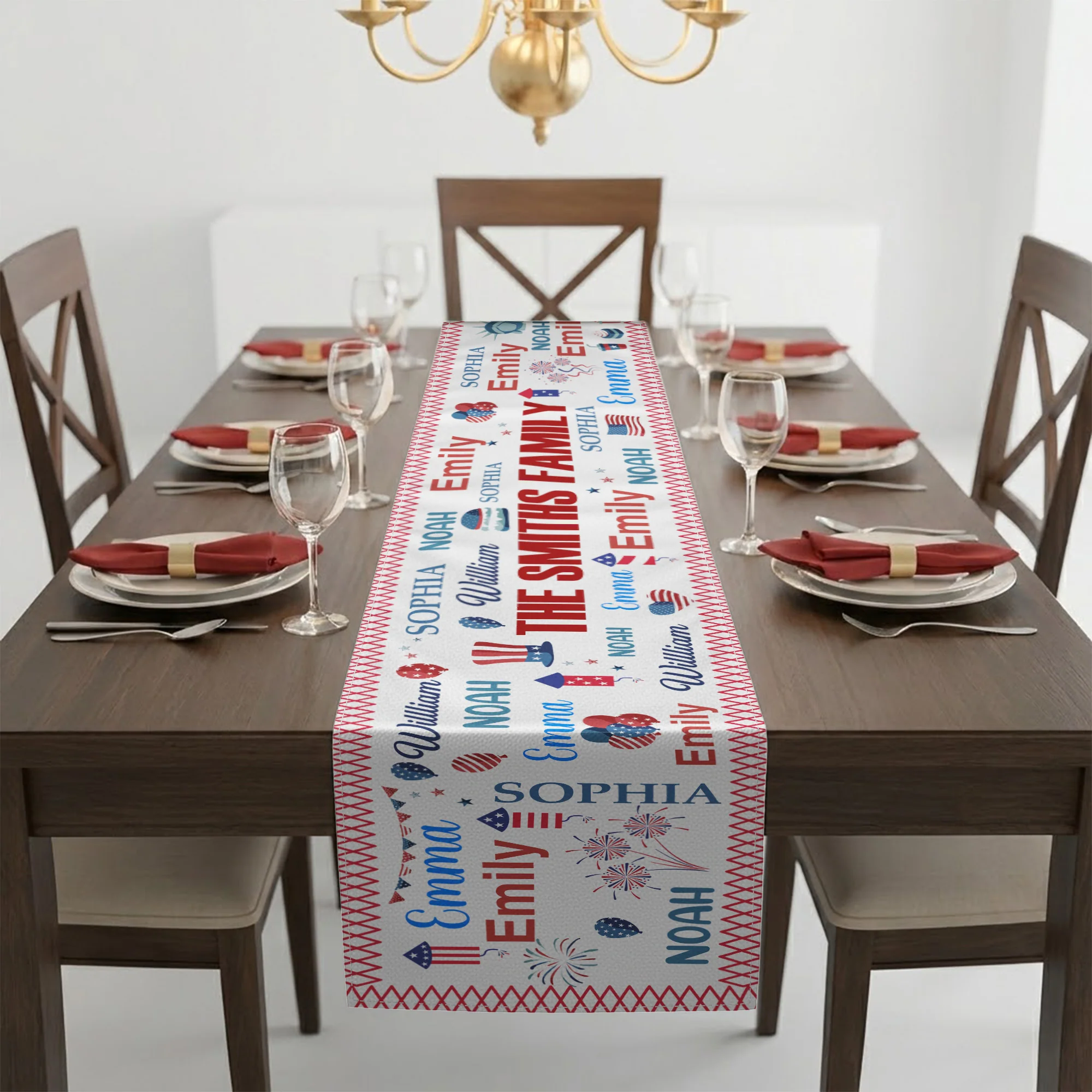 Independence Day - Personalized Table Runner - Image 2