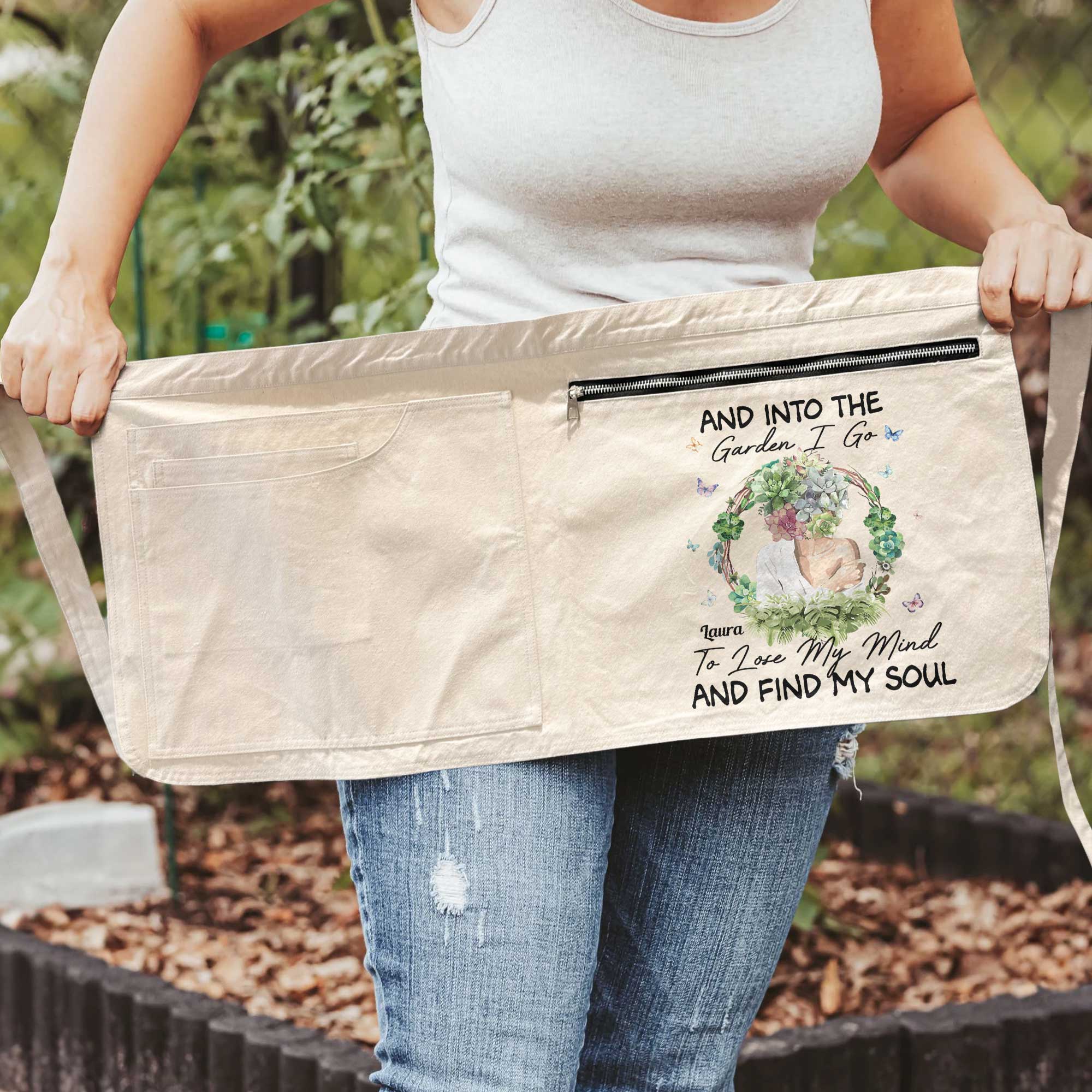 Into The Garden I Go To Lose My Mind And Find My Soul - Personalized Apron - Image 3
