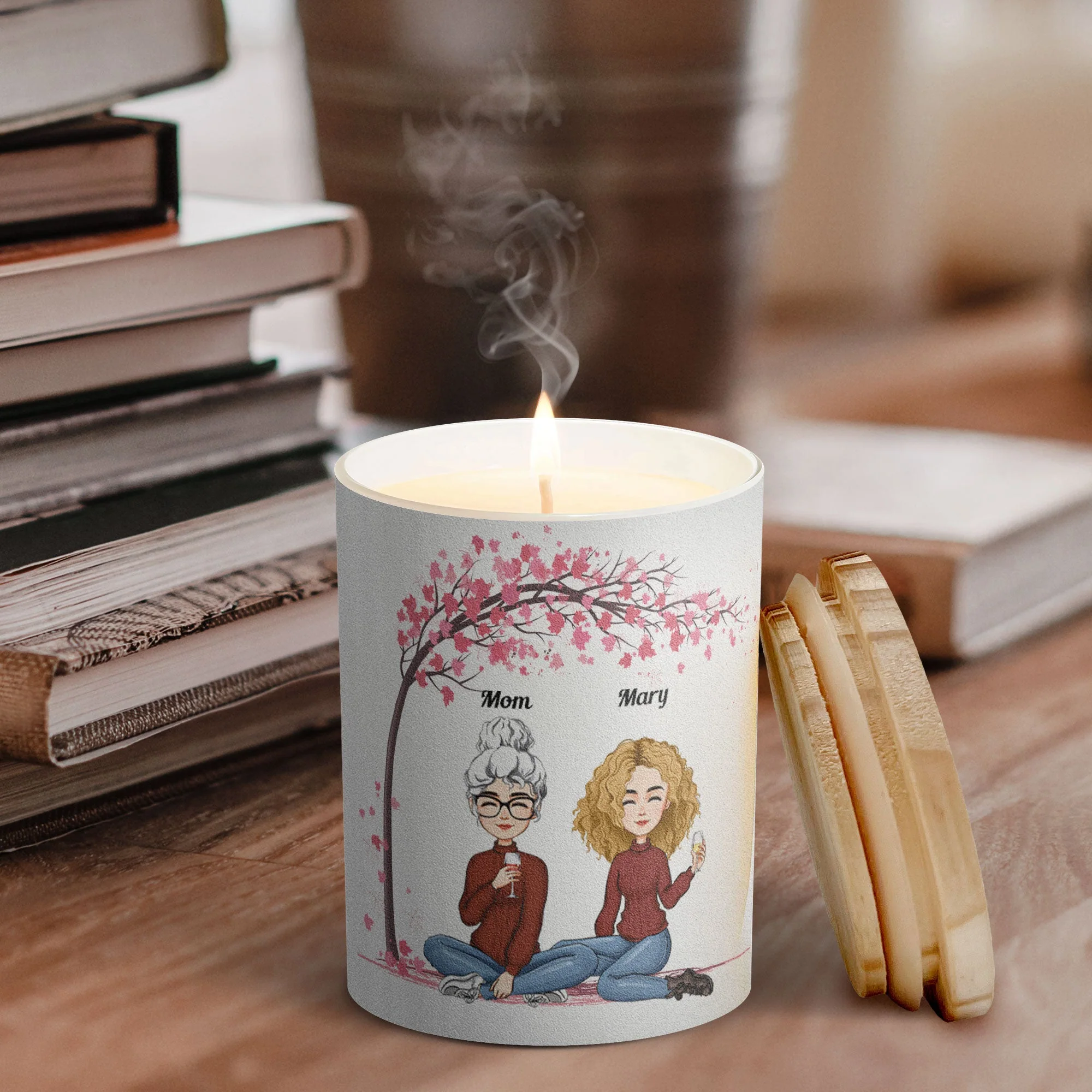 It Reminds You How Much We Love You - Personalized Candle - Image 2
