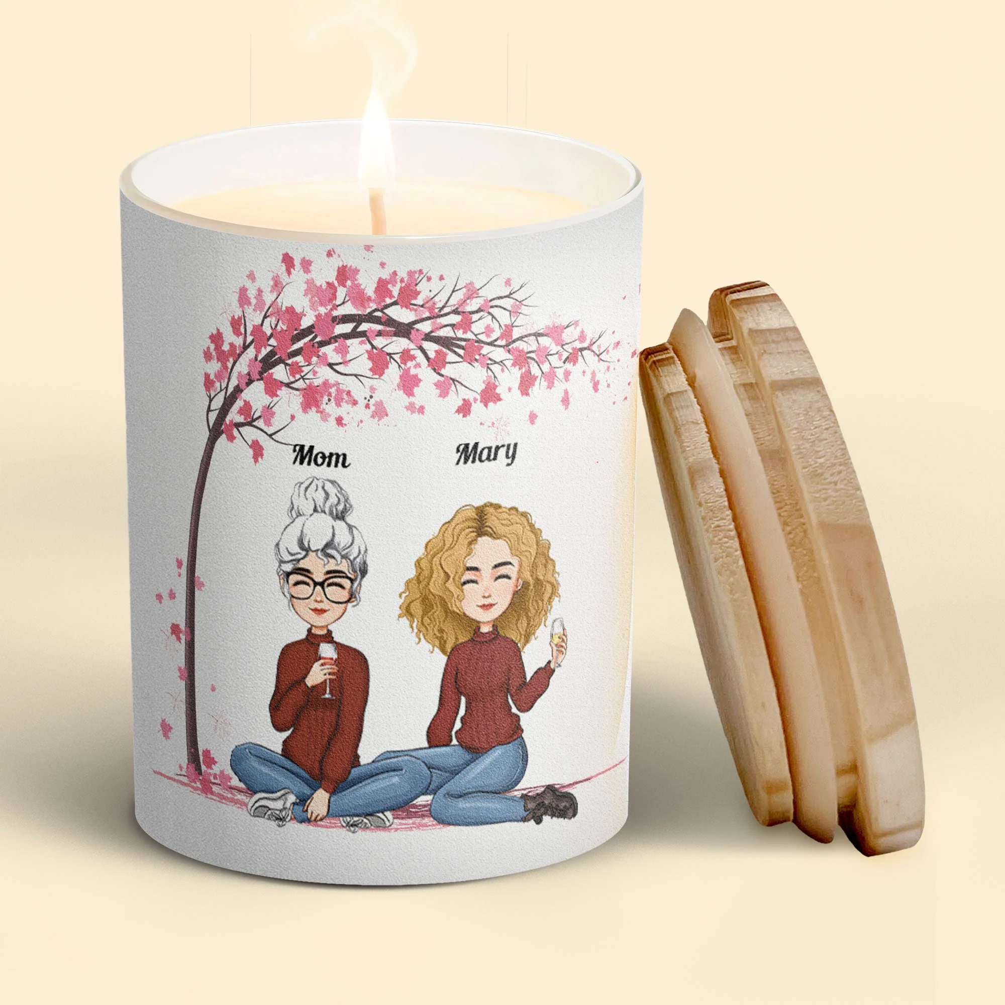 It Reminds You How Much We Love You - Personalized Candle - Image 3