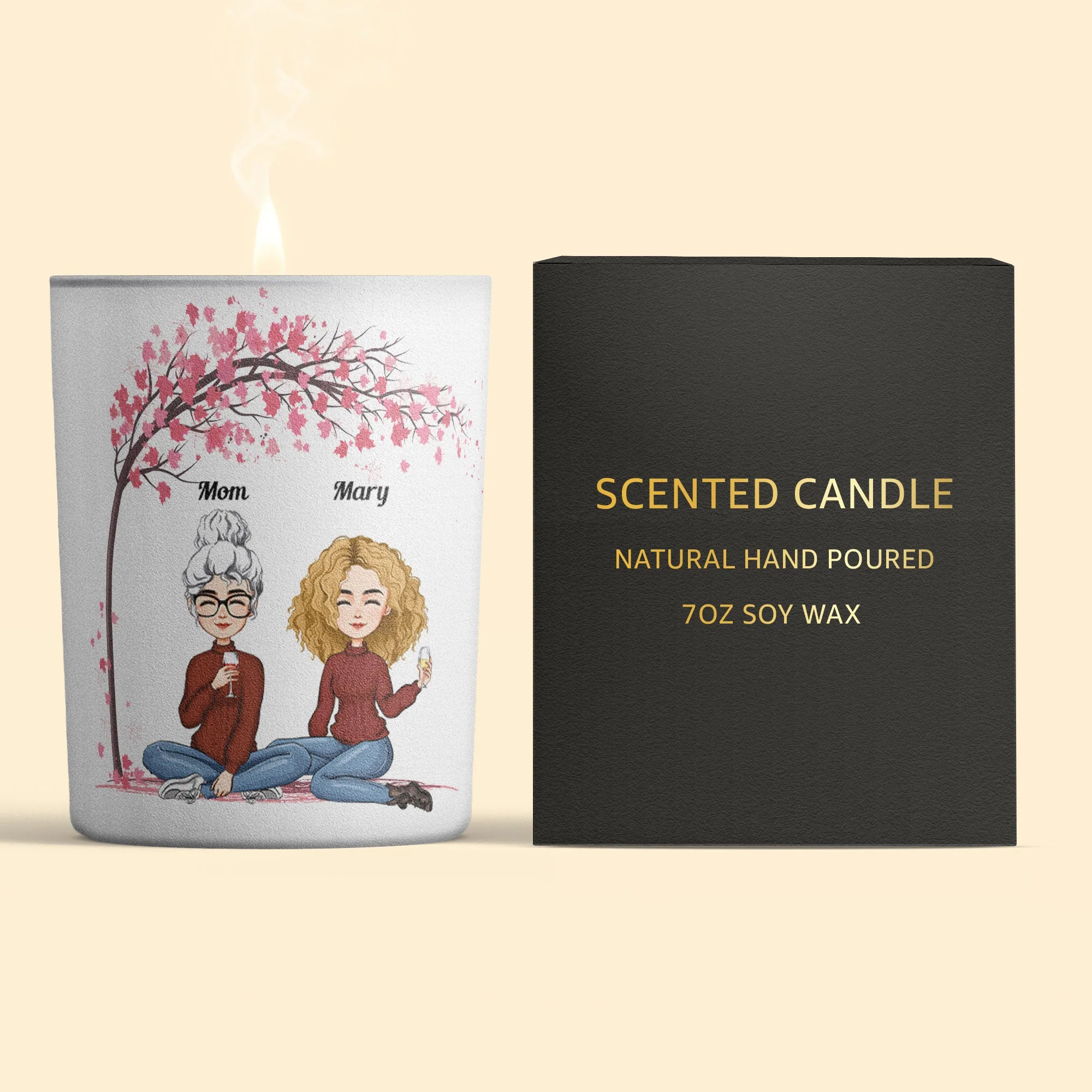 It Reminds You How Much We Love You - Personalized Candle - Image 4