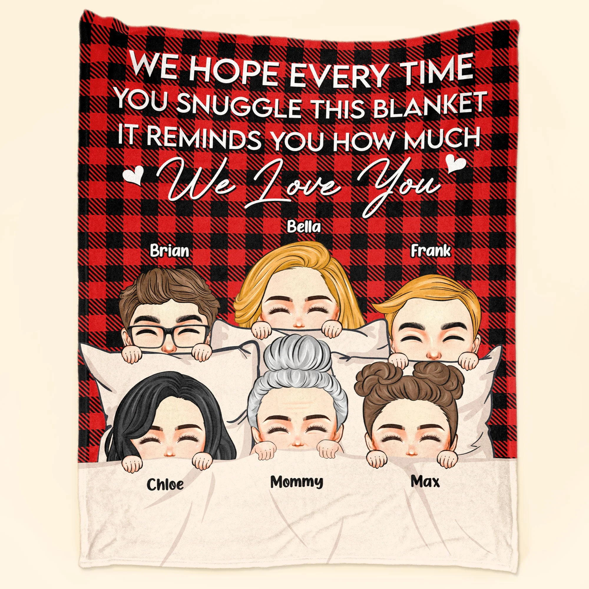 It Reminds You How Much We Love You - Ver 2 - Personalized Blanket