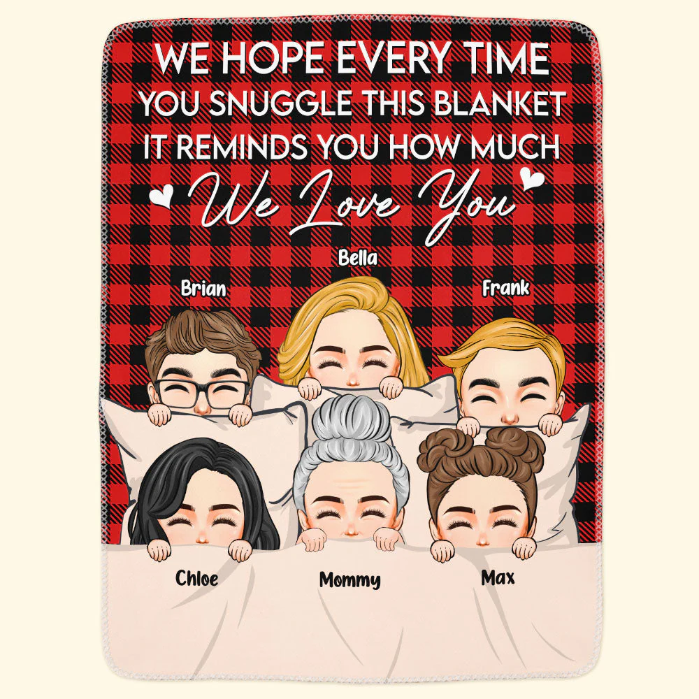 It Reminds You How Much We Love You - Ver 2 - Personalized Blanket - Image 3