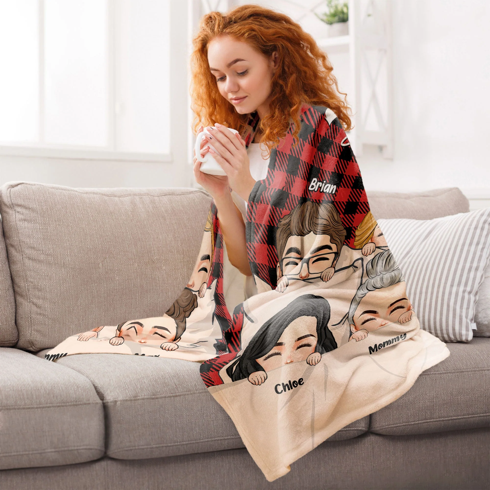 It Reminds You How Much We Love You - Ver 2 - Personalized Blanket - Image 5